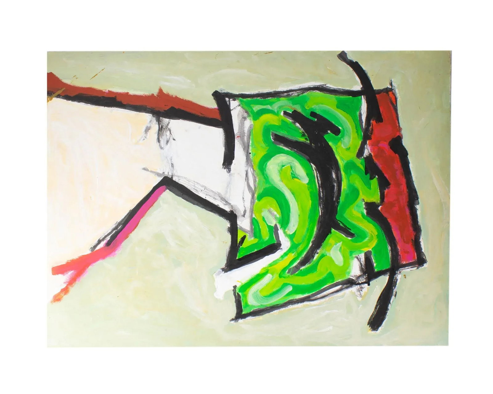 2012 Abstract Acrylic on Paper Painting by James L. Bruch - 7