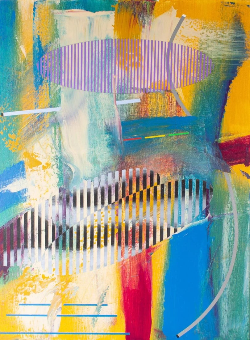 2014 "Inclement Weather" Acrylic on Canvas Painting by James Massena March - 2