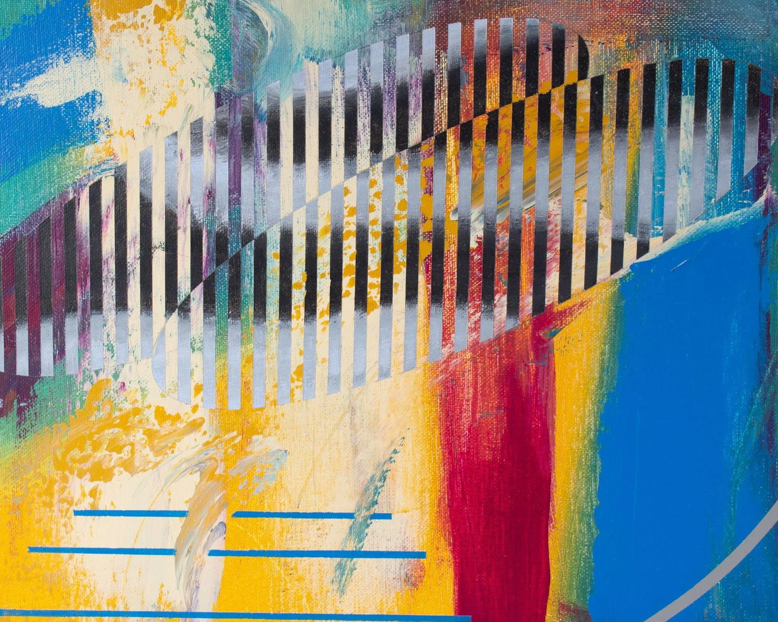 2014 "Inclement Weather" Acrylic on Canvas Painting by James Massena March - 5