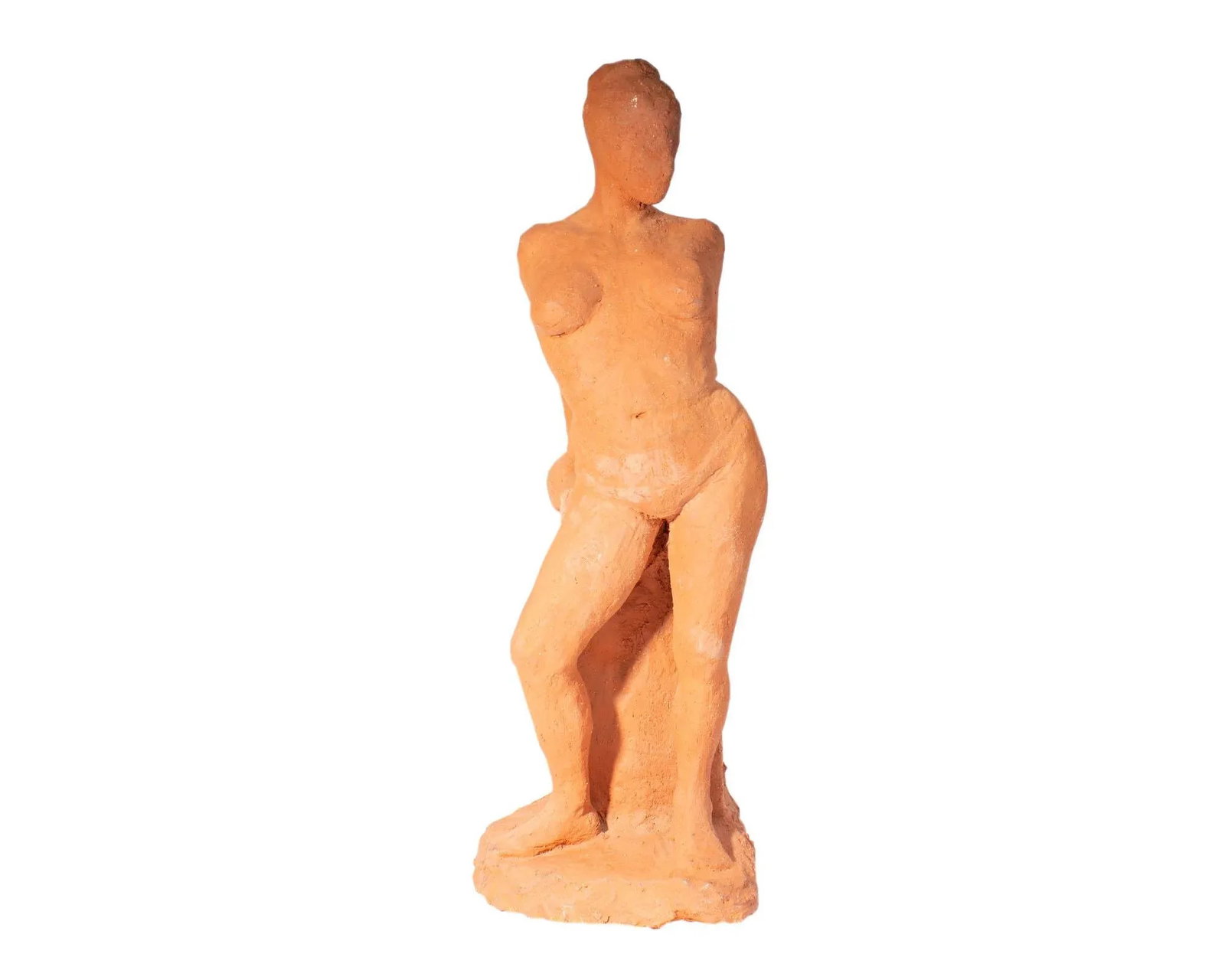 1964 Terra Cotta Sculpture of a Female Figure by C. Yager - 2