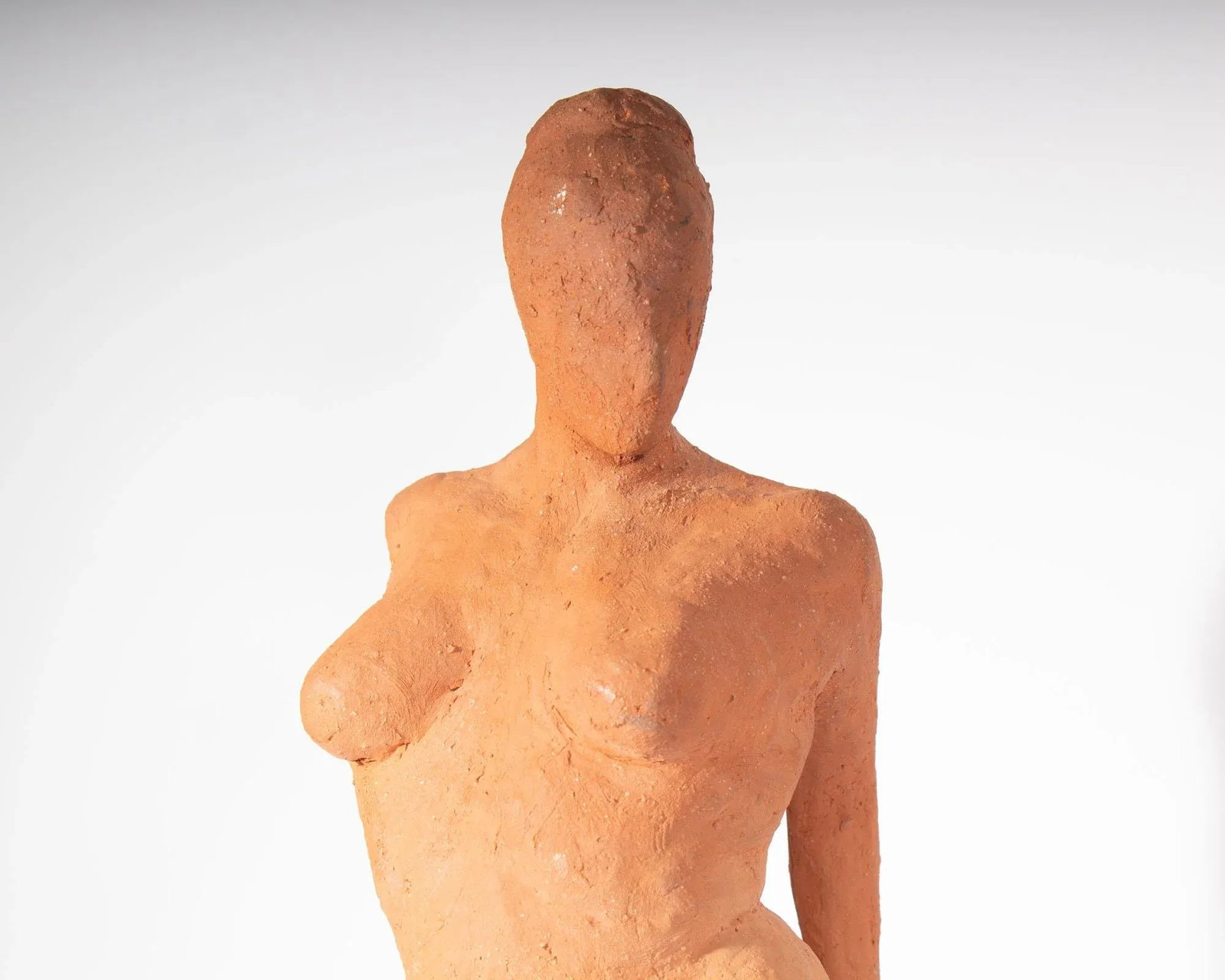 1964 Terra Cotta Sculpture of a Female Figure by C. Yager - 4