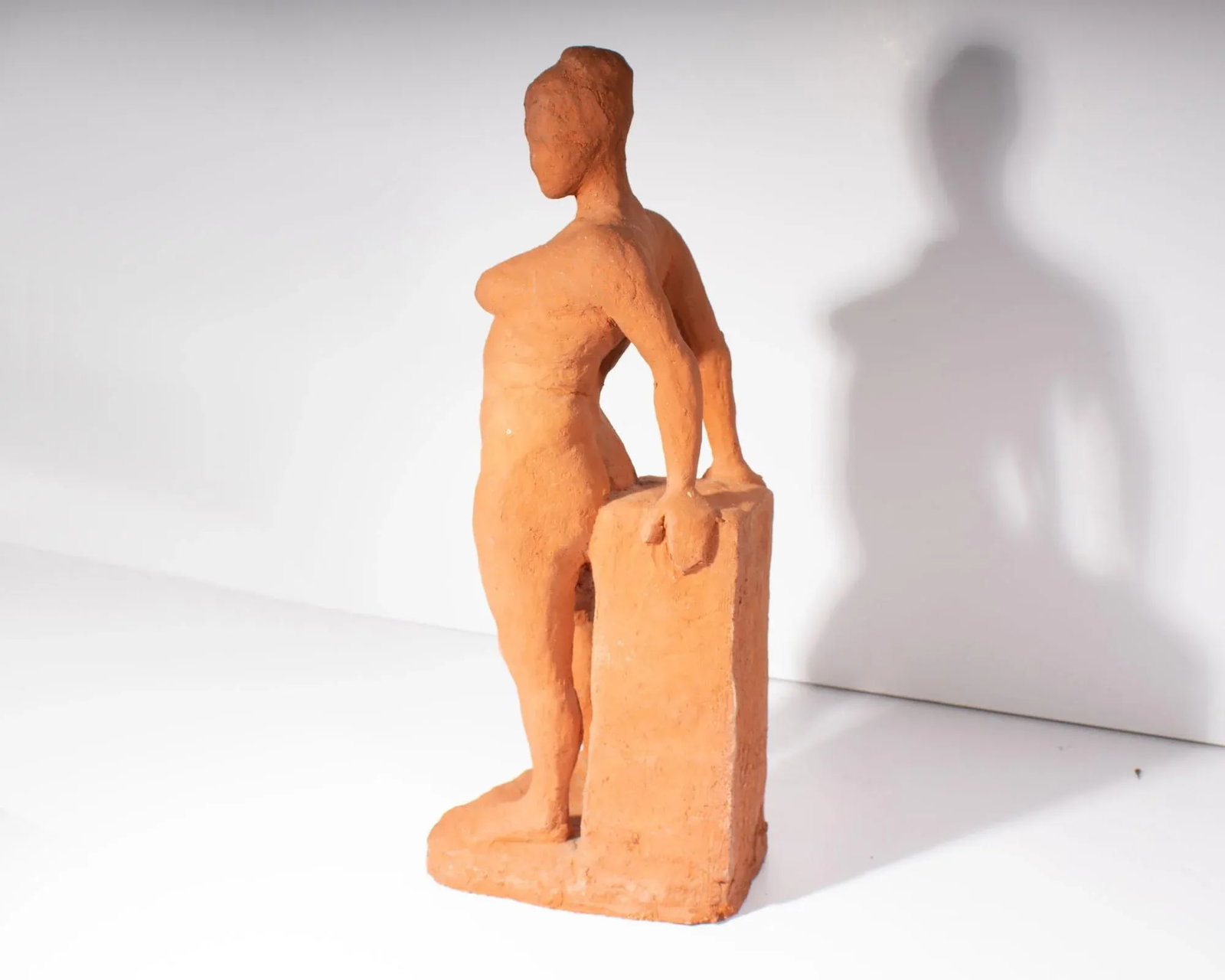 1964 Terra Cotta Sculpture of a Female Figure by C. Yager - 5