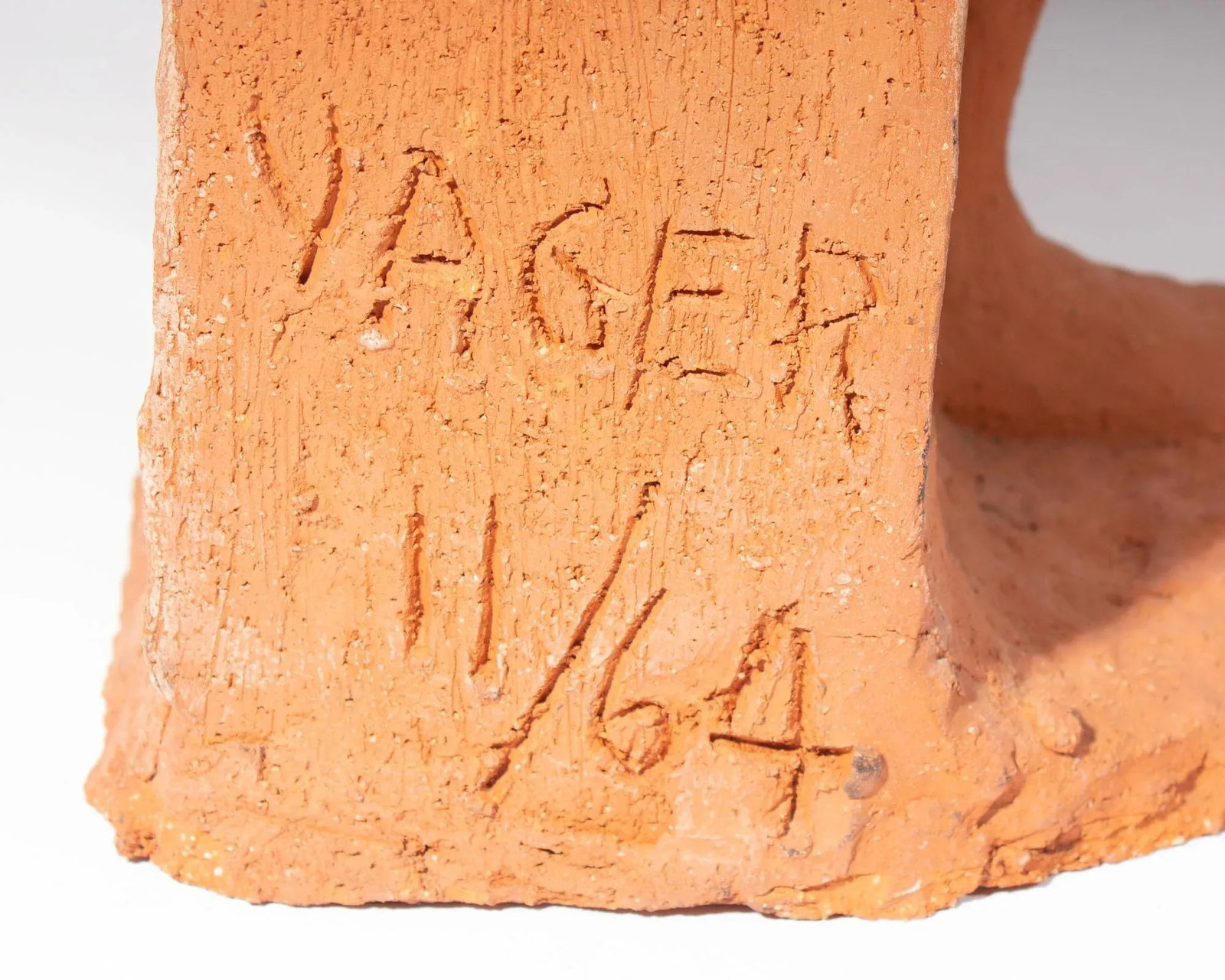 1964 Terra Cotta Sculpture of a Female Figure by C. Yager - 8
