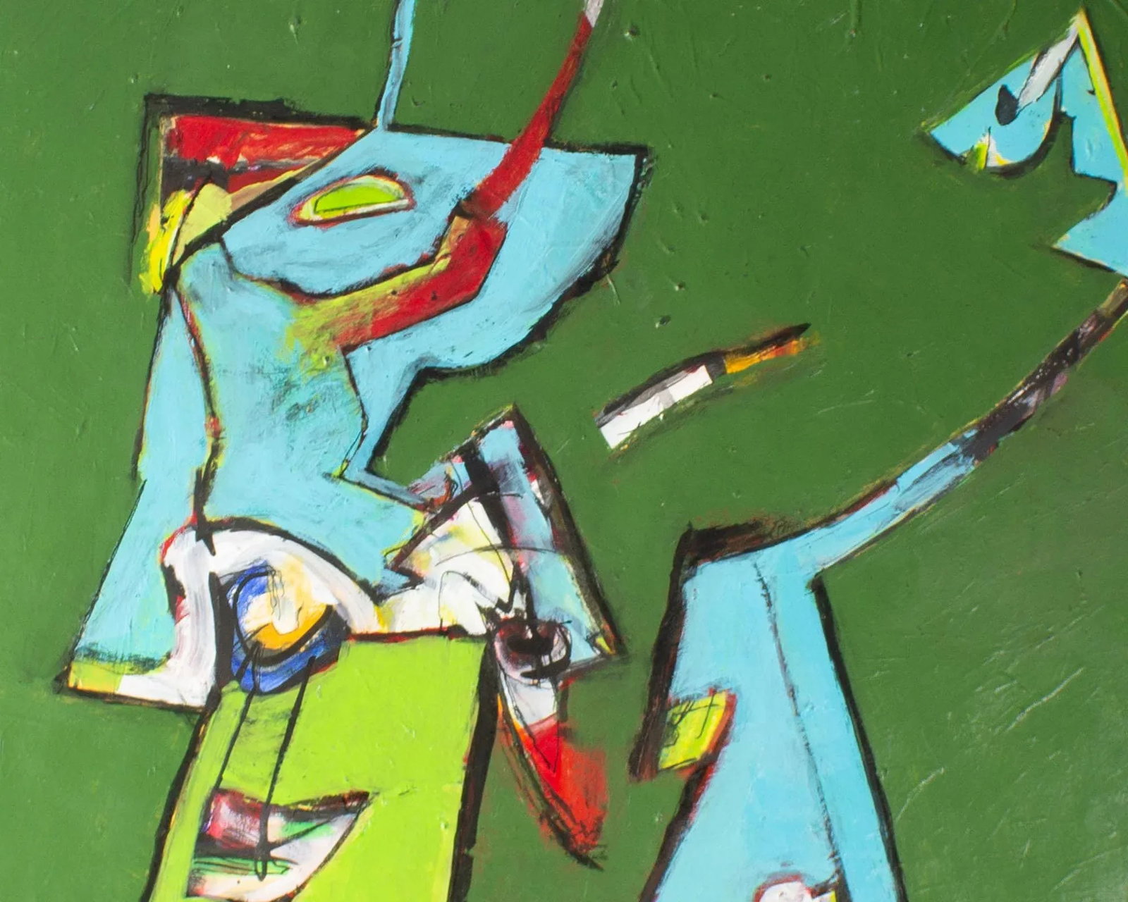 Abstract Acrylic on Paper Painting by James L. Bruch - 3