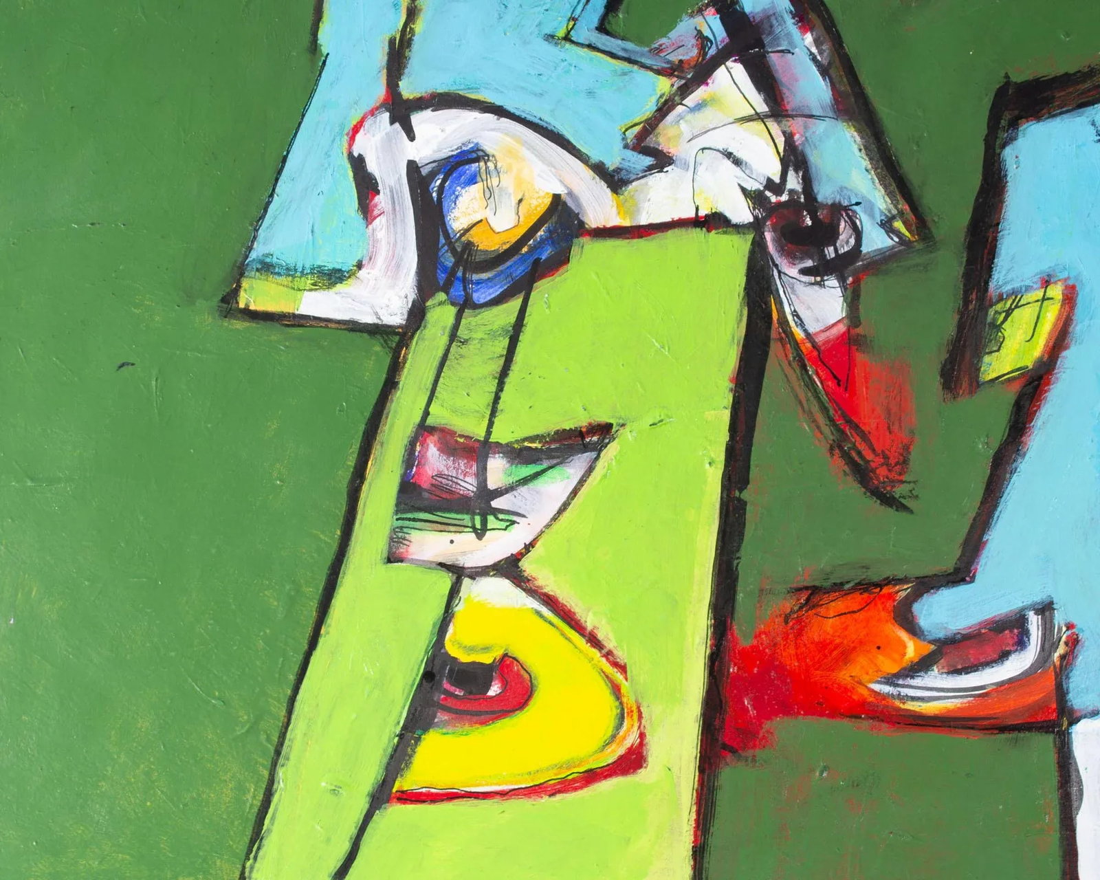 Abstract Acrylic on Paper Painting by James L. Bruch - 4