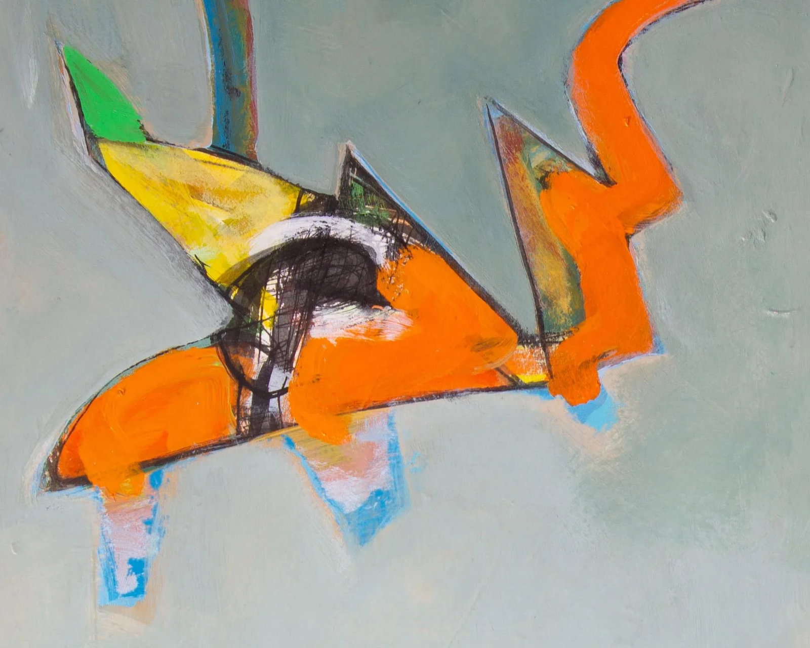 Abstract Acrylic on Paper Painting by James L. Bruch - 3
