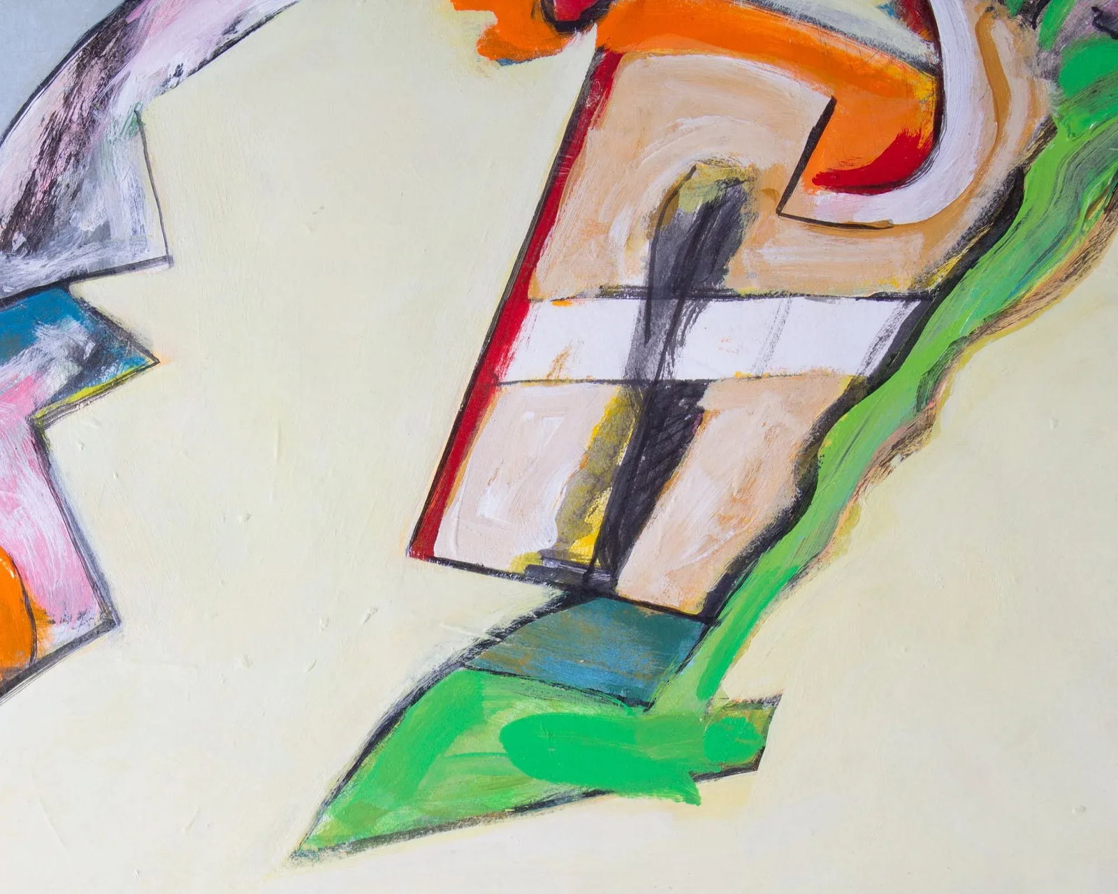Abstract Acrylic on Paper Painting by James L. Bruch - 4