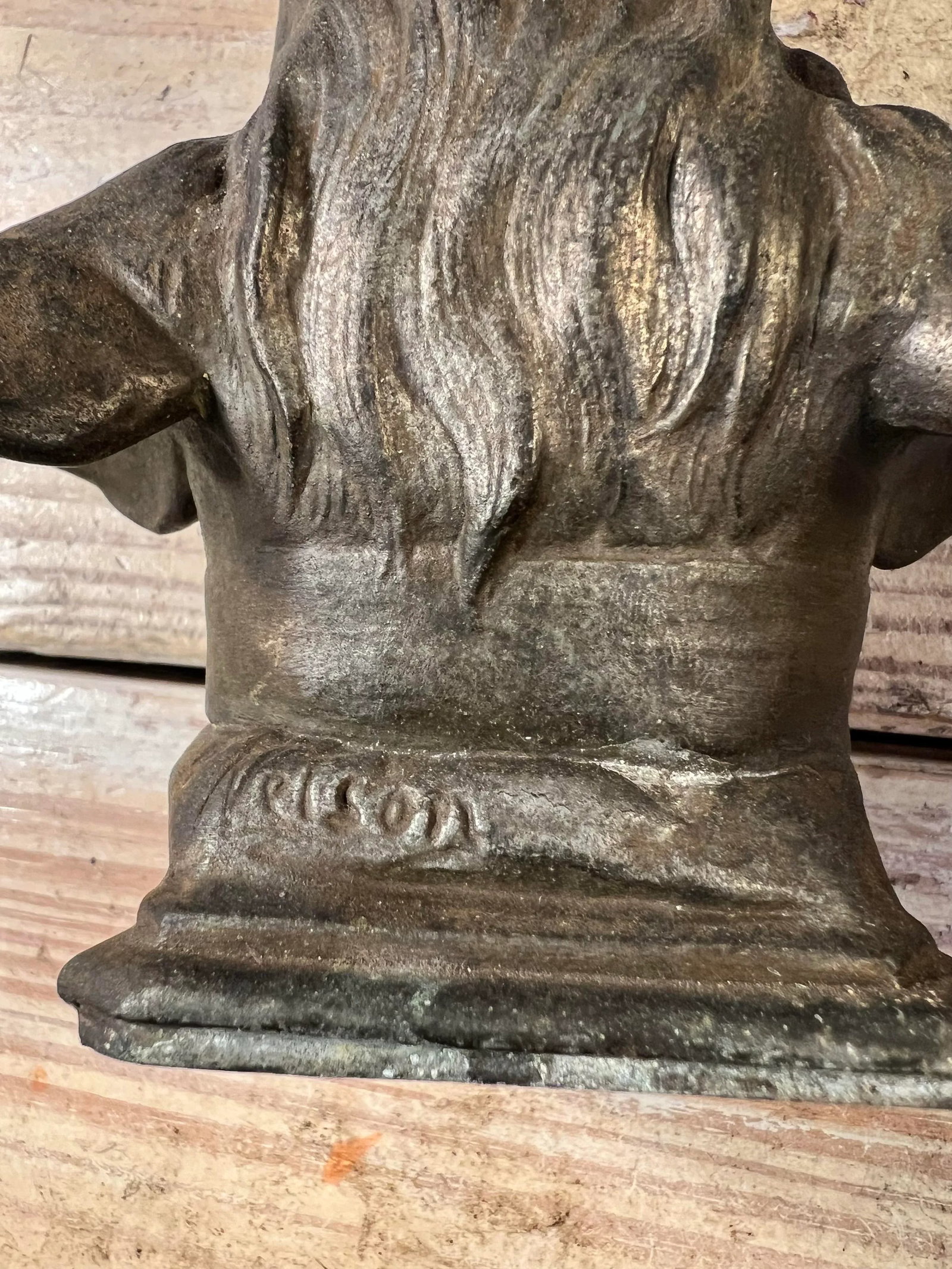 Late 19th Century Vintage Art Nouveau Statue of a Girl Signed - 9