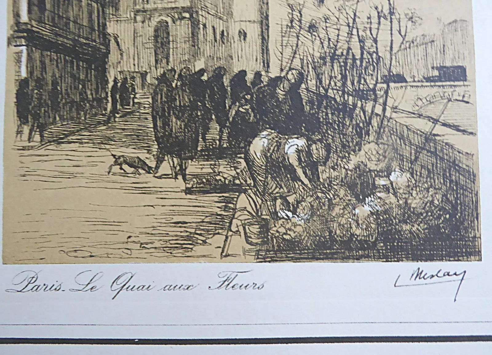 Group of 5 French Etchings by L. Meslay Early 20th Century England & France - 11