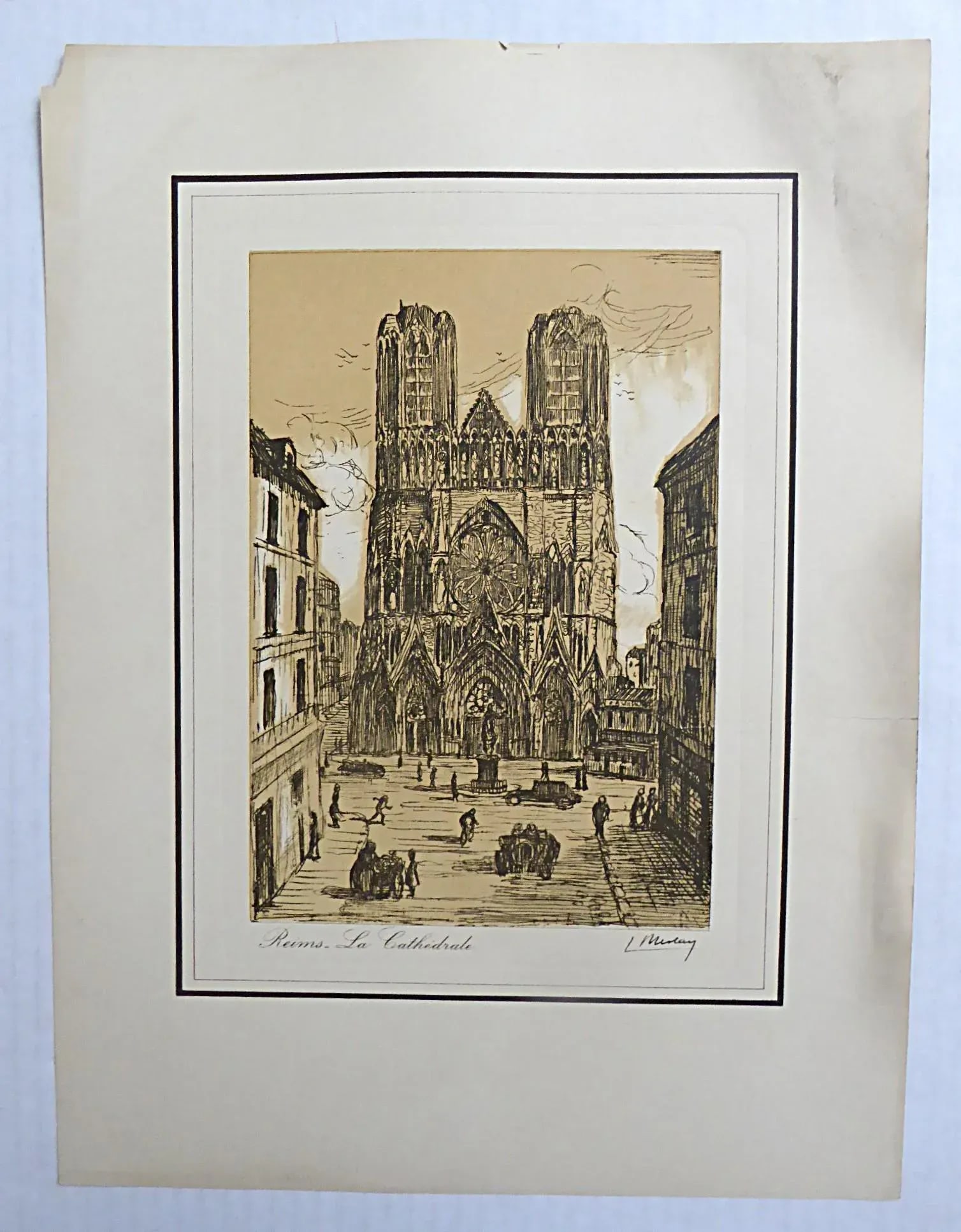 Group of 5 French Etchings by L. Meslay Early 20th Century England & France - 14