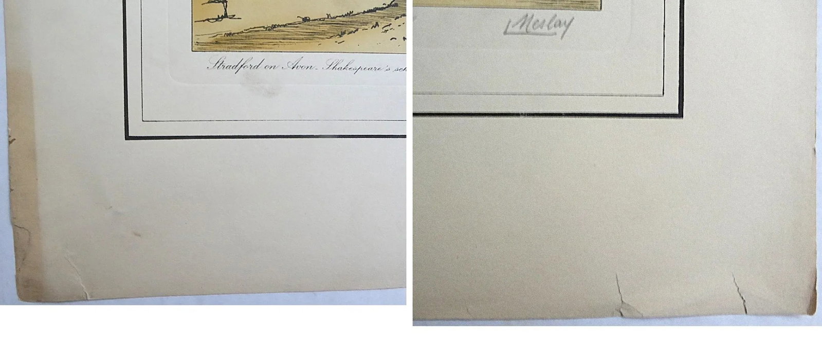 Group of 5 French Etchings by L. Meslay Early 20th Century England & France - 8