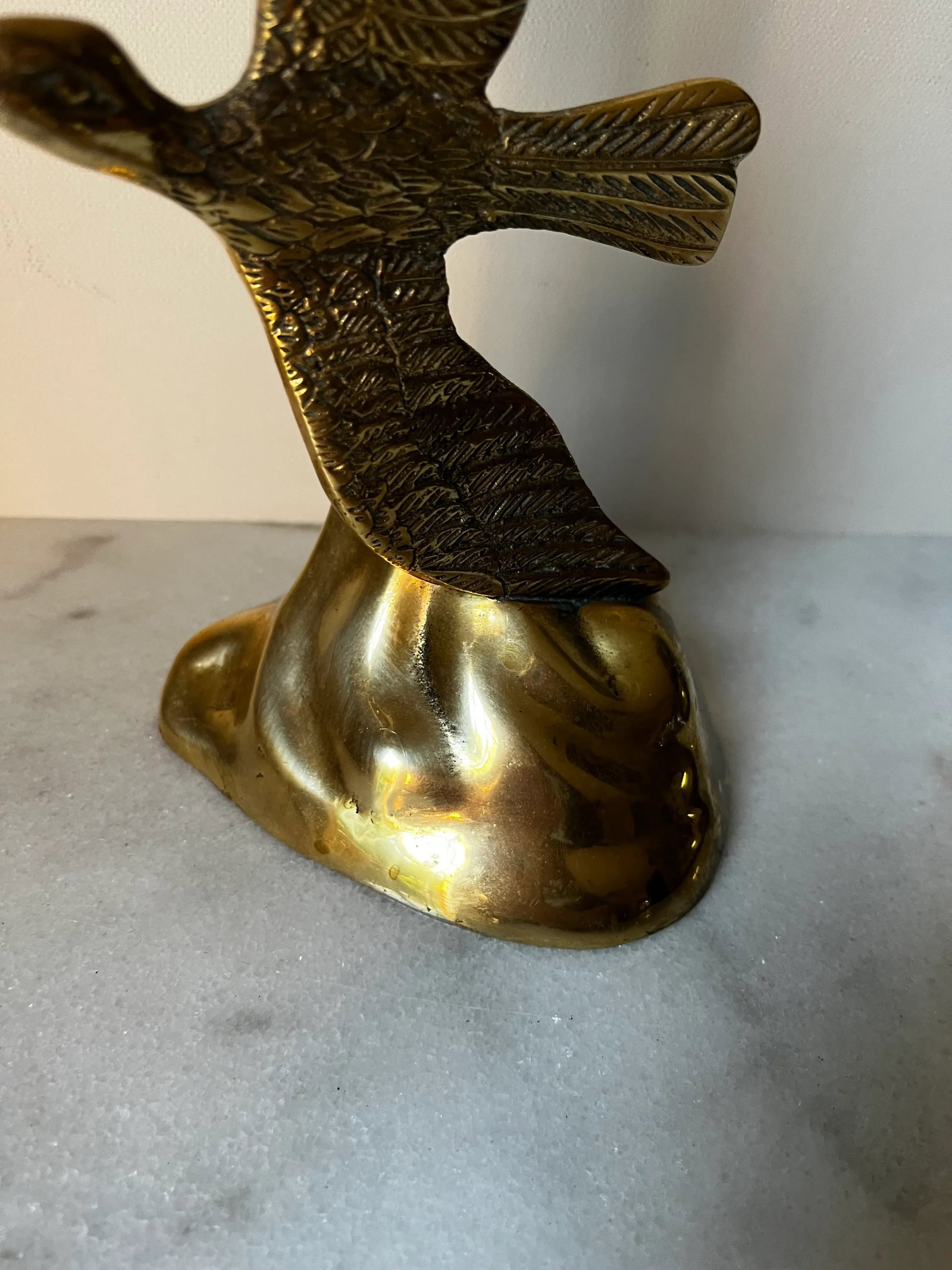 Mid Century Modern Brass Birds Seagull Sculpture - 4