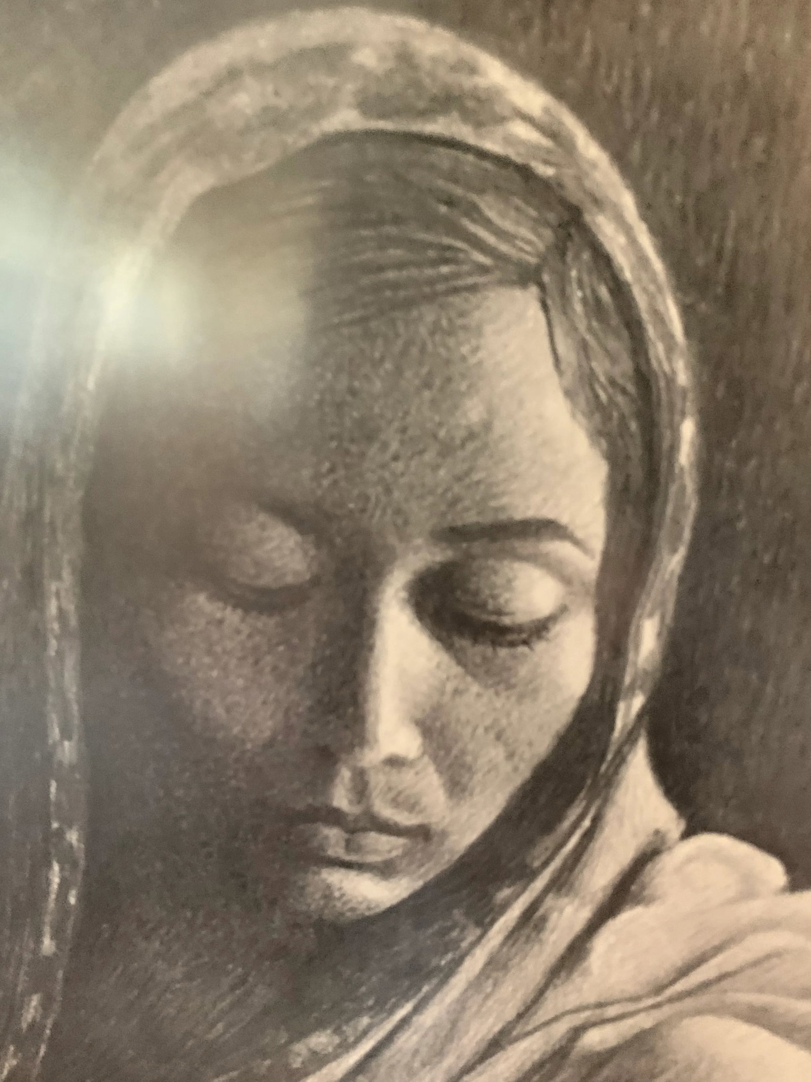 Philomeno Martinez Graffito Portrait of Mexican Artisan Signed - 4