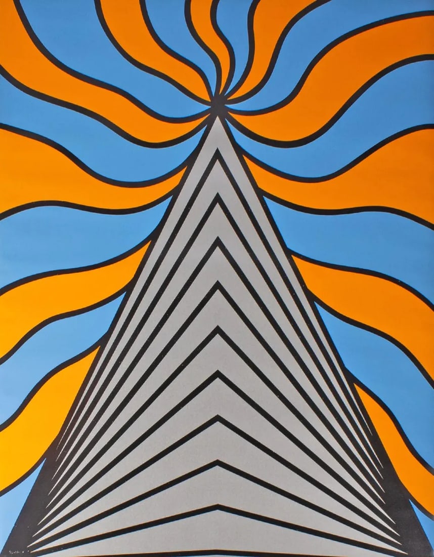 1967 Serigraph Print by Nicholas Krushenick - 2