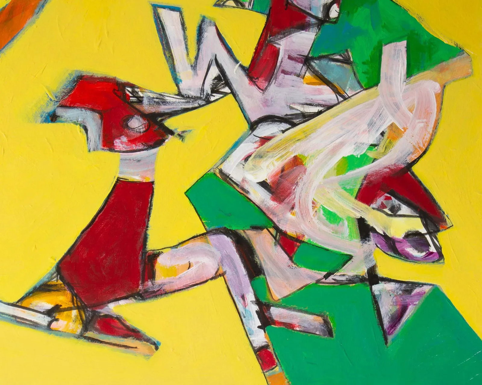 Abstract Acrylic on Paper Painting by James L. Bruch - 6