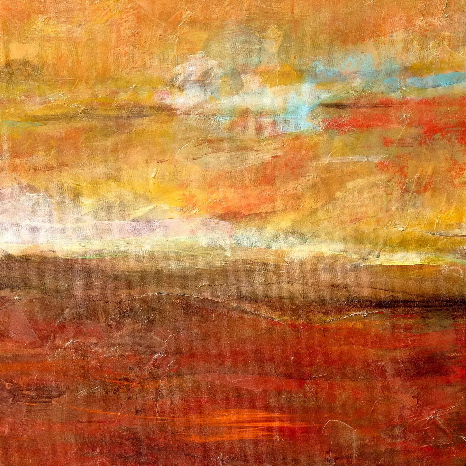Abstract Acrylic on Canvas Painted by Texas Artist Marthann Masterson - 4