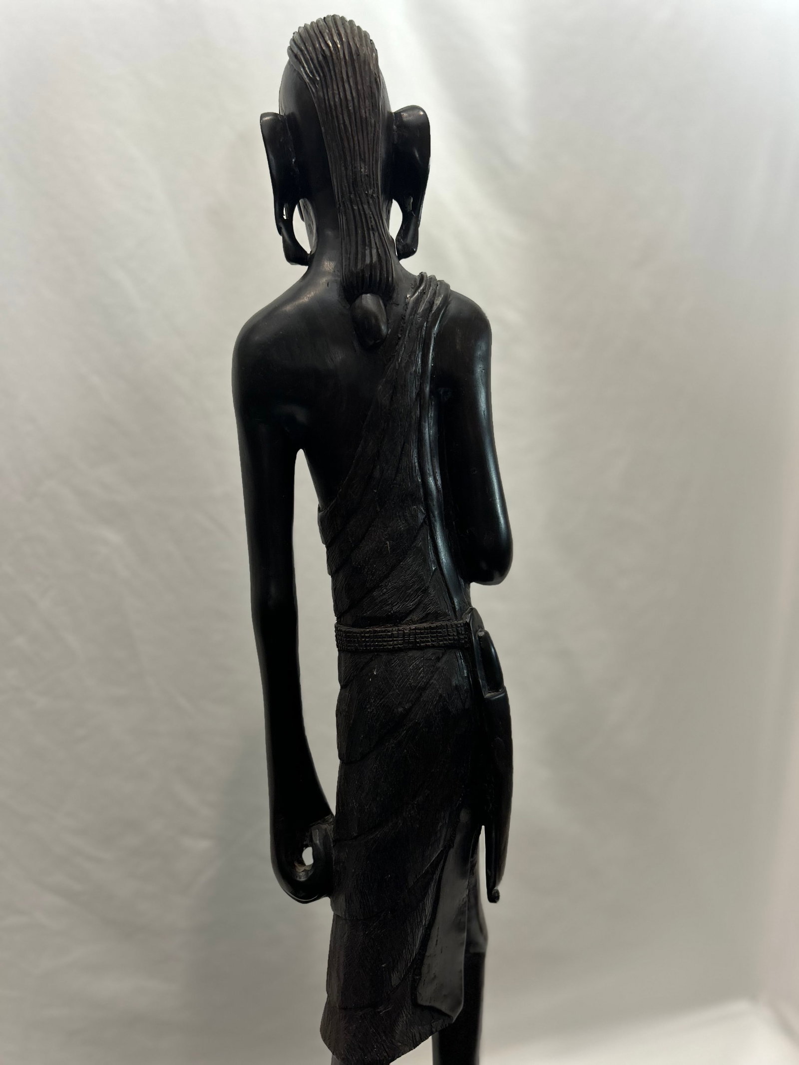 1950s Maasai Figures From Tanzania, African Blackwood (Pair) - 12