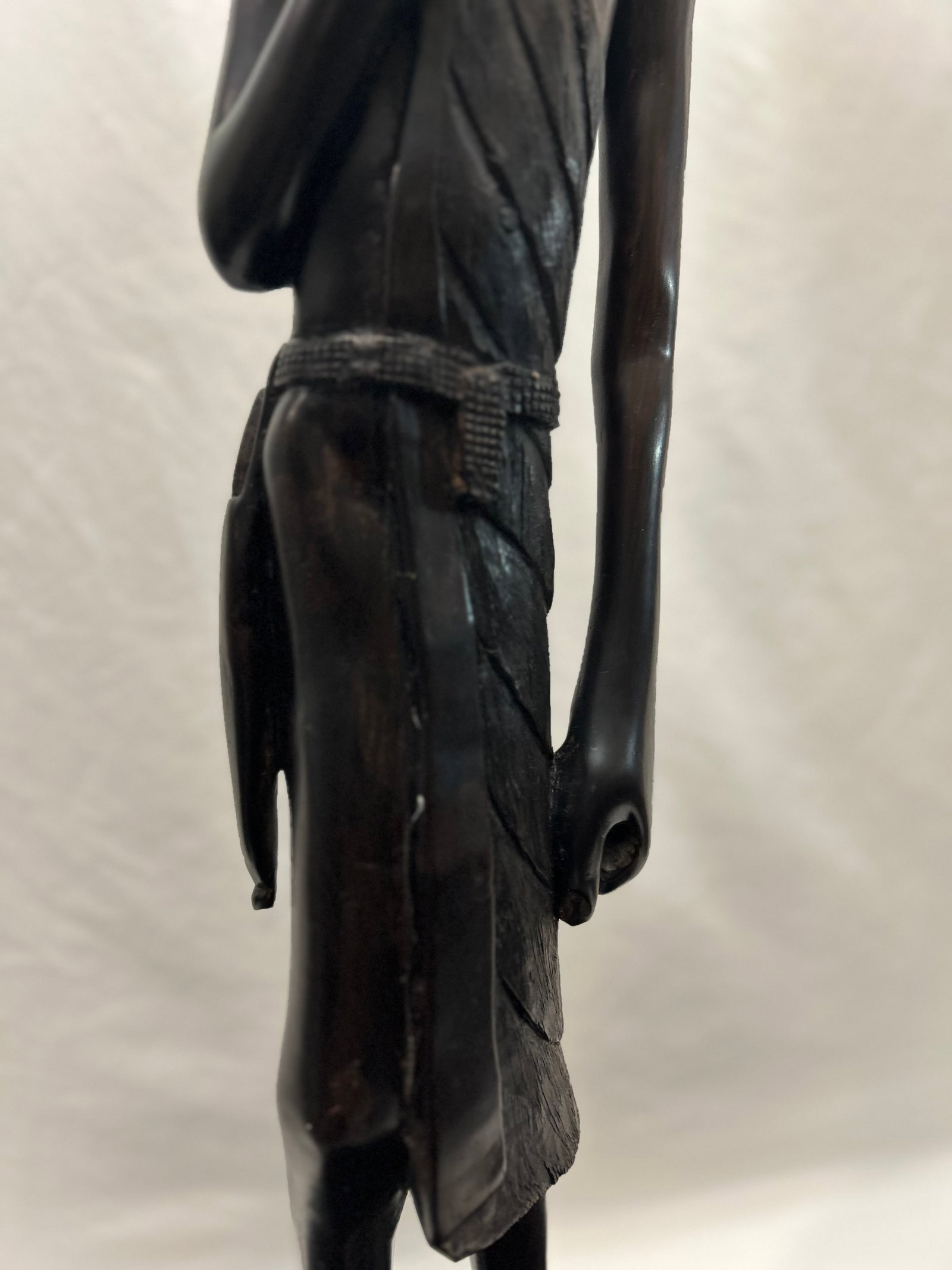 1950s Maasai Figures From Tanzania, African Blackwood (Pair) - 13