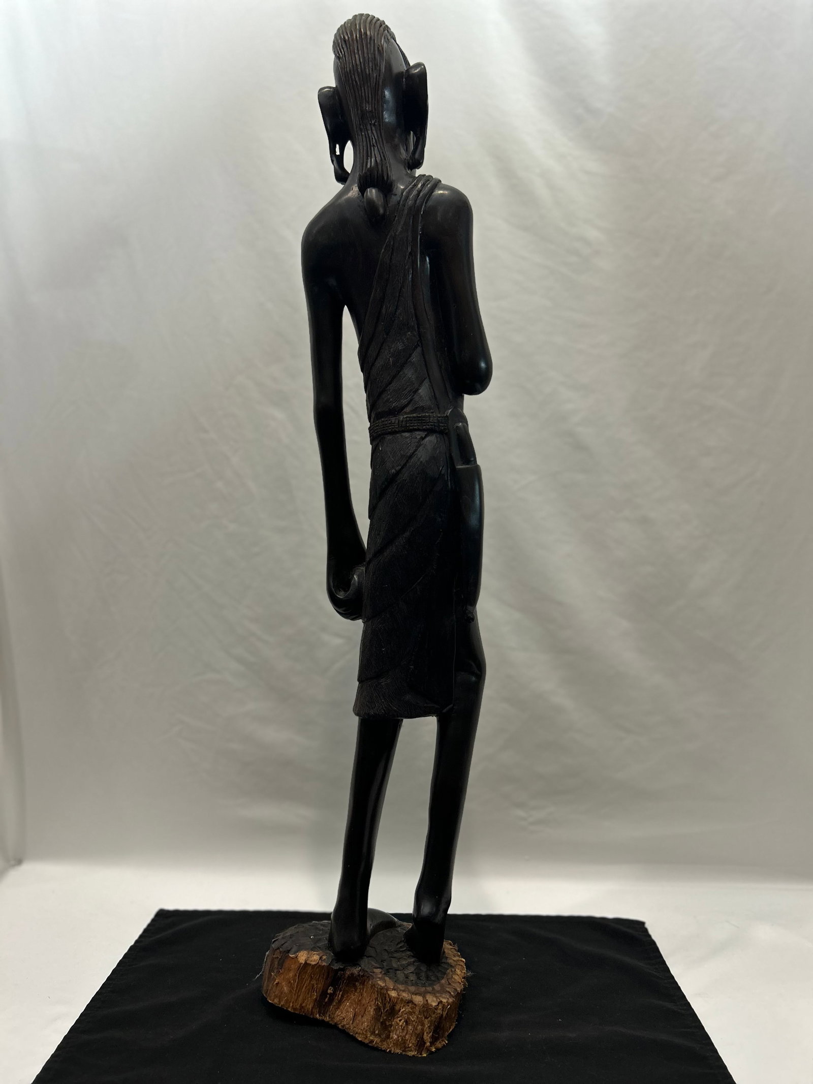 1950s Maasai Figures From Tanzania, African Blackwood (Pair) - 14
