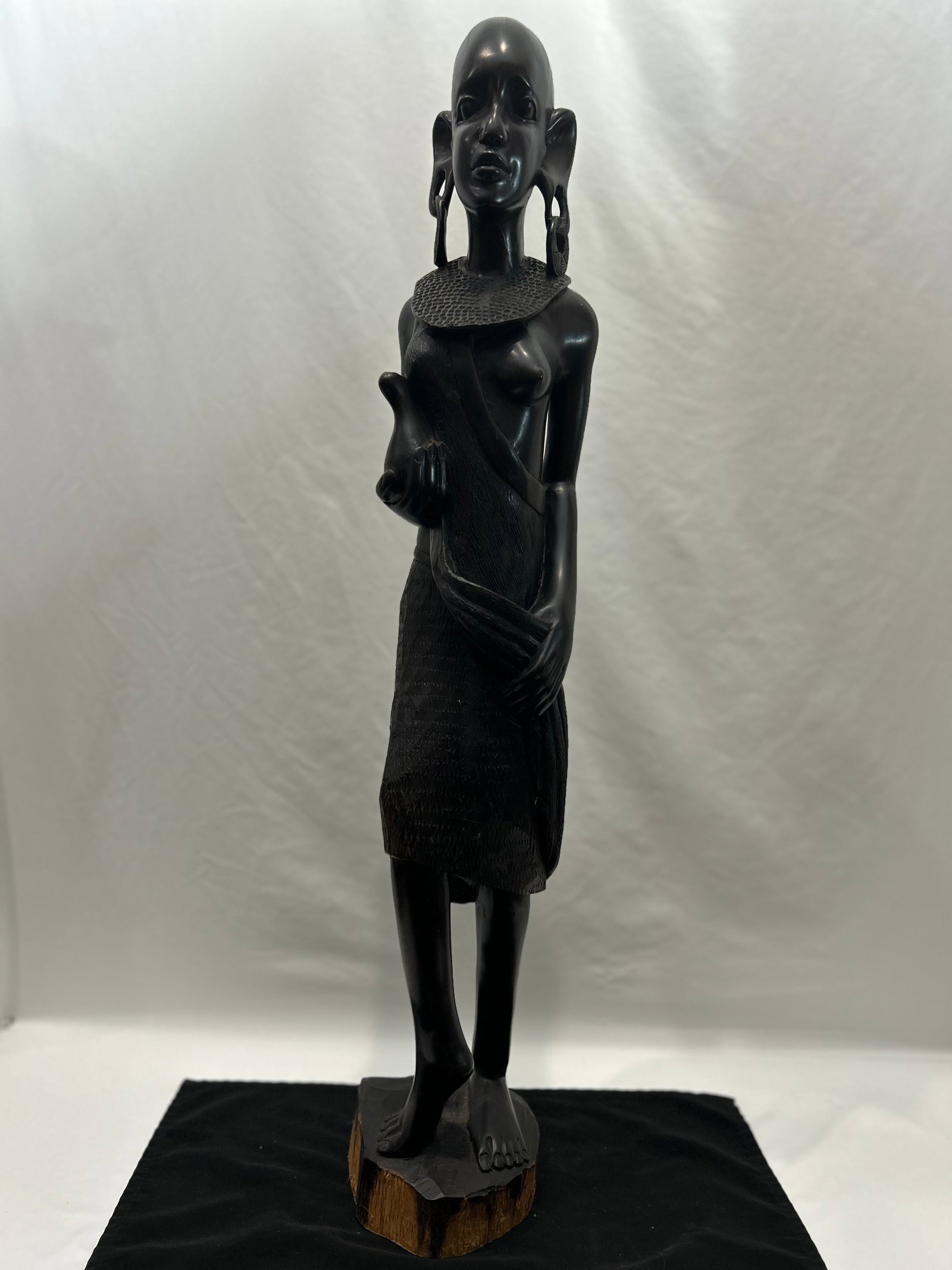 1950s Maasai Figures From Tanzania, African Blackwood (Pair) - 2