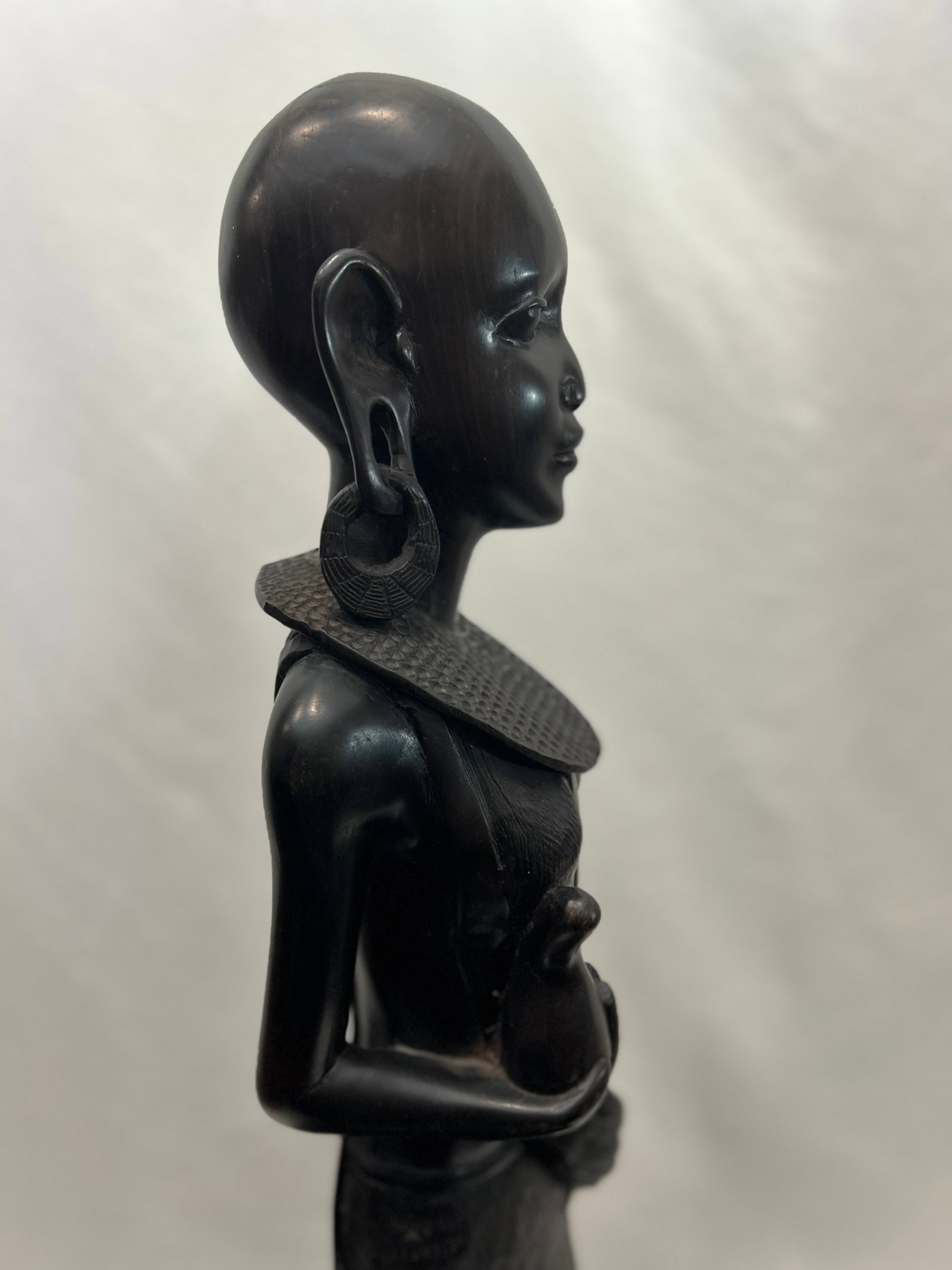 1950s Maasai Figures From Tanzania, African Blackwood (Pair) - 4