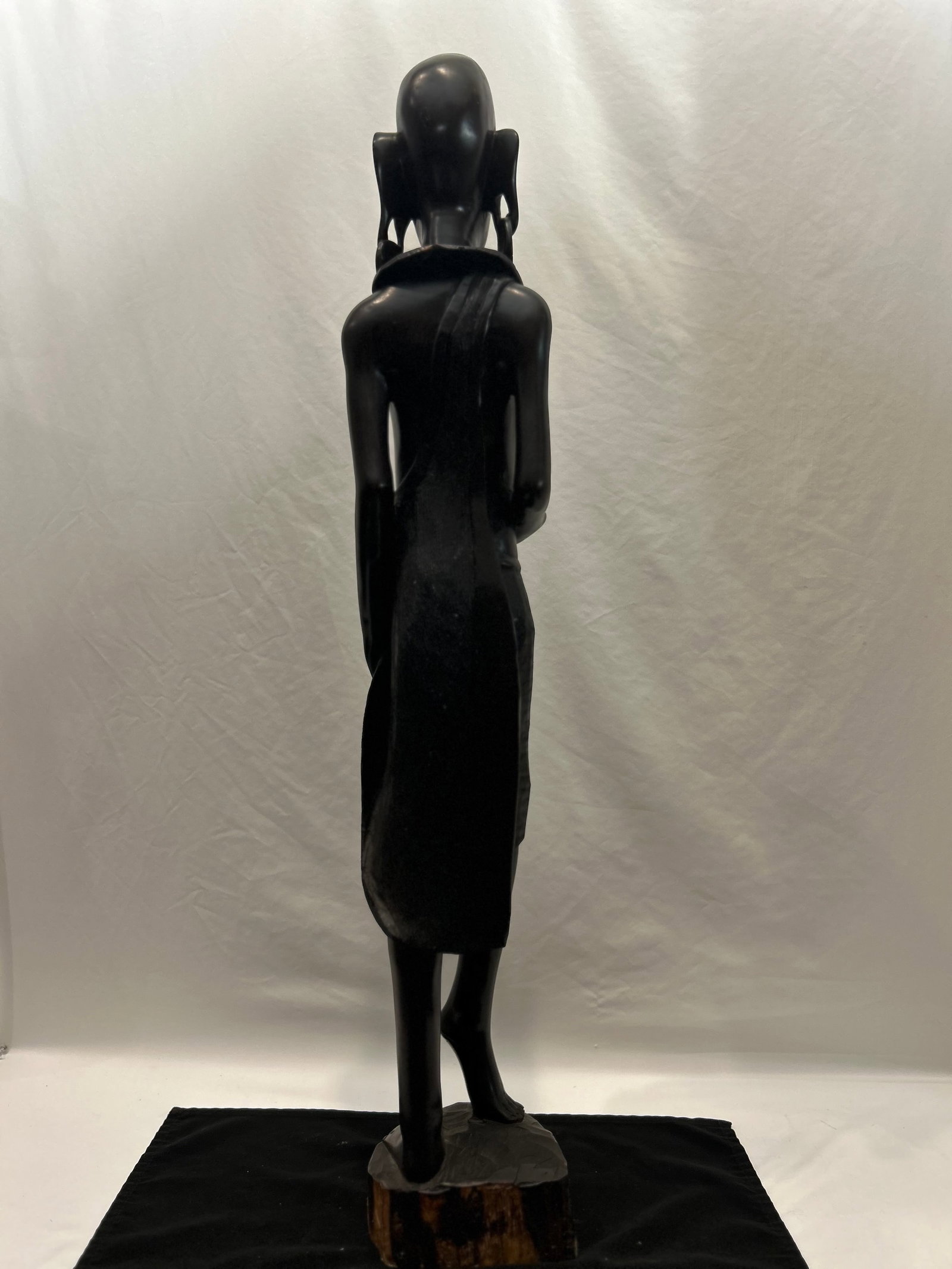 1950s Maasai Figures From Tanzania, African Blackwood (Pair) - 8