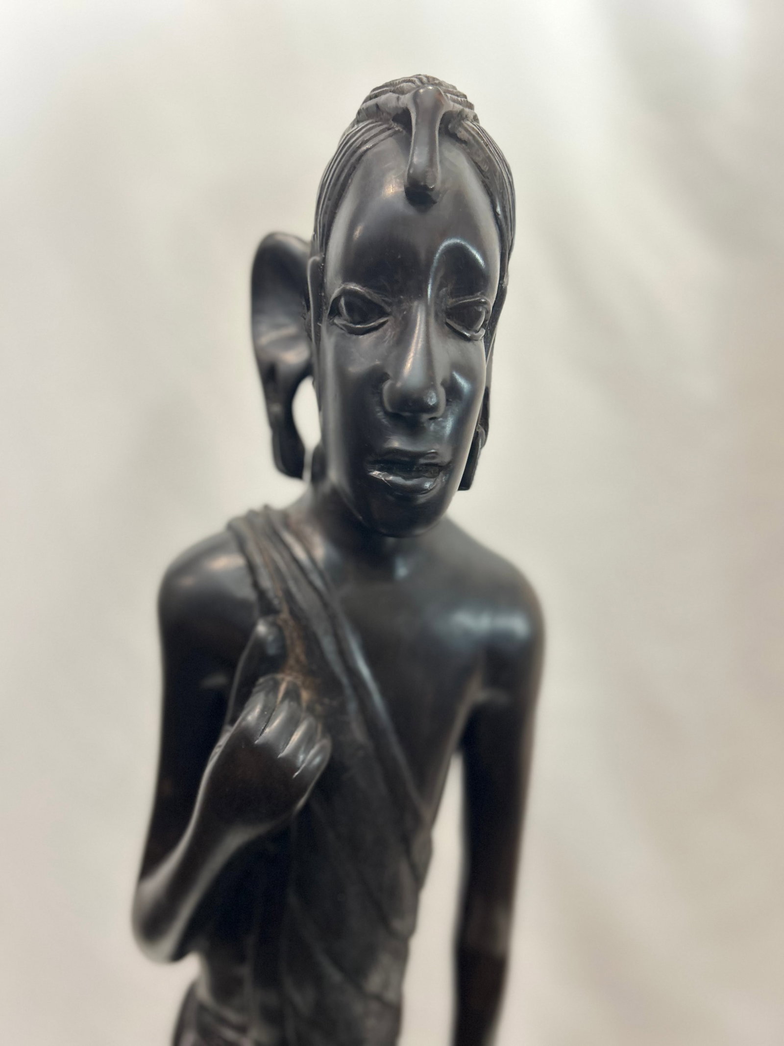 1950s Maasai Figures From Tanzania, African Blackwood (Pair) - 9