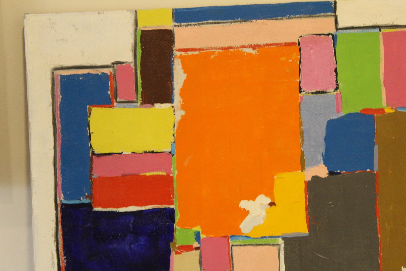 Abstract Oil on Canvas Painting by Frederick Faviano 1977 - 4
