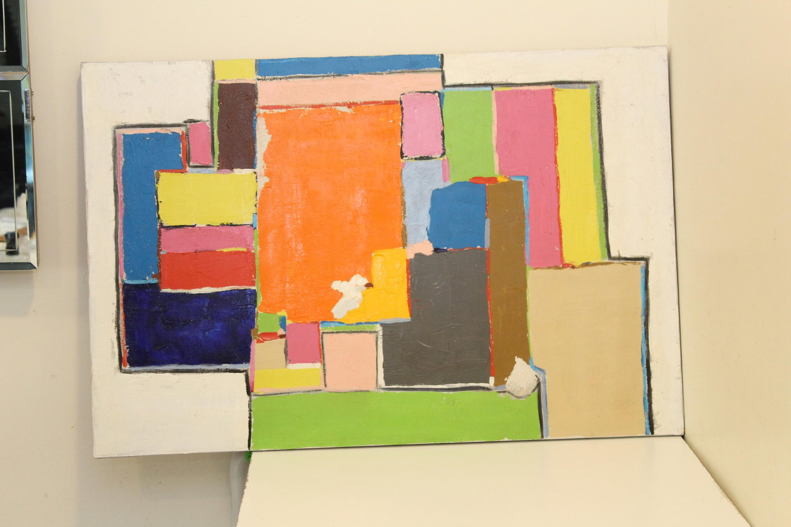 Abstract Oil on Canvas Painting by Frederick Faviano 1977 - 7