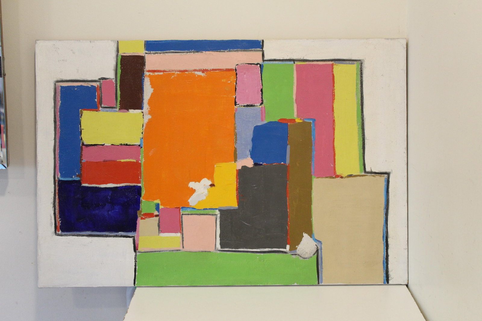 Abstract Oil on Canvas Painting by Frederick Faviano 1977 - 8