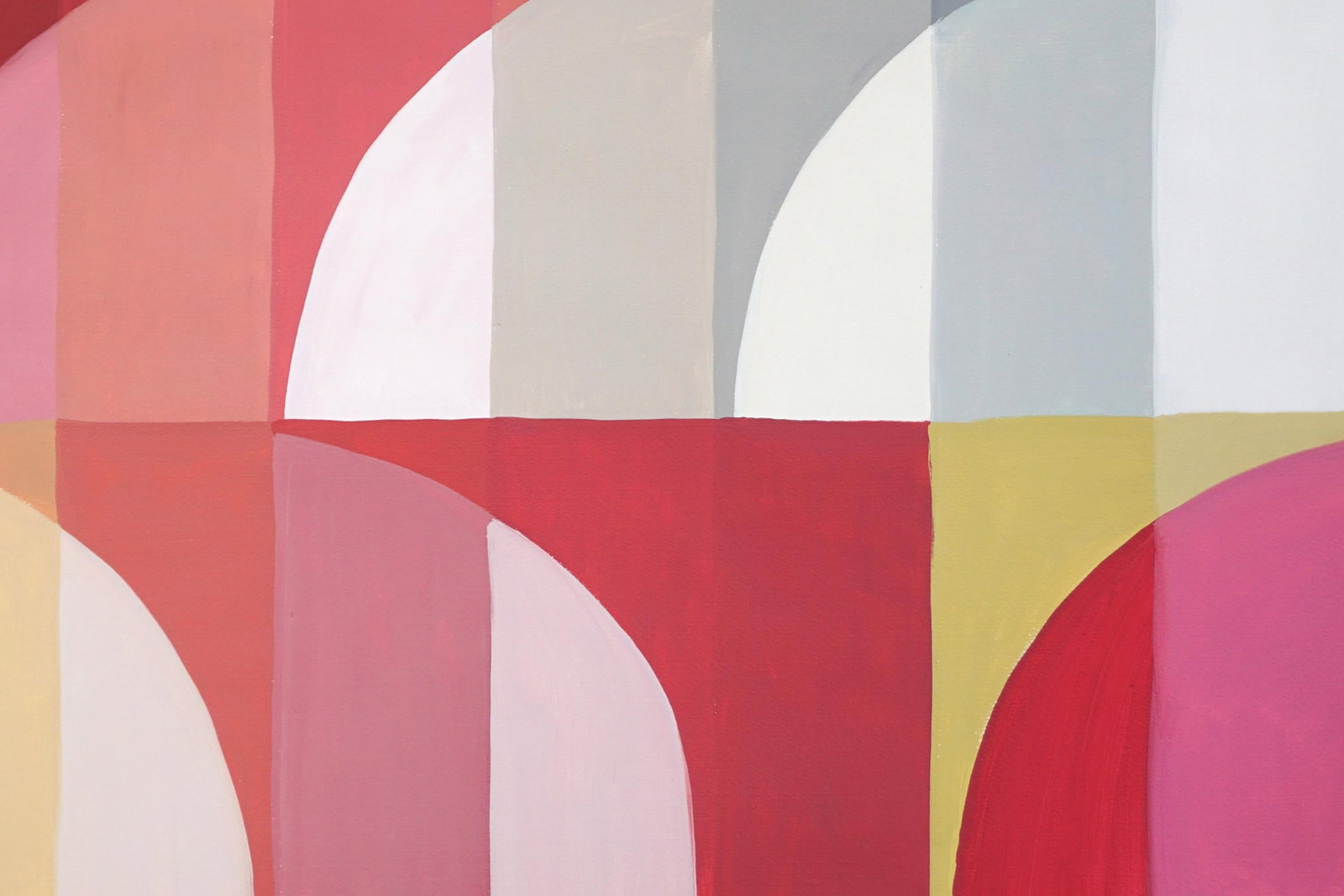 2025, Bauhaus Study in Earth Tones, Acrylic Paint on Waterolor Paper by Natalia Roman - 7