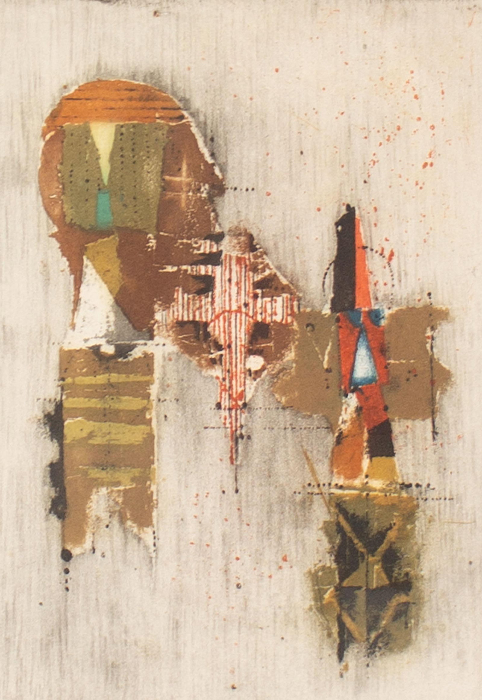 Abstract Color Etching by Johnny Friedlaender - 2