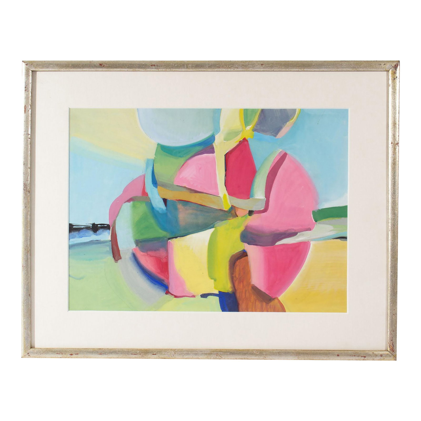 Abstract Gouache Painting by George Coggeshall (1 of 8)