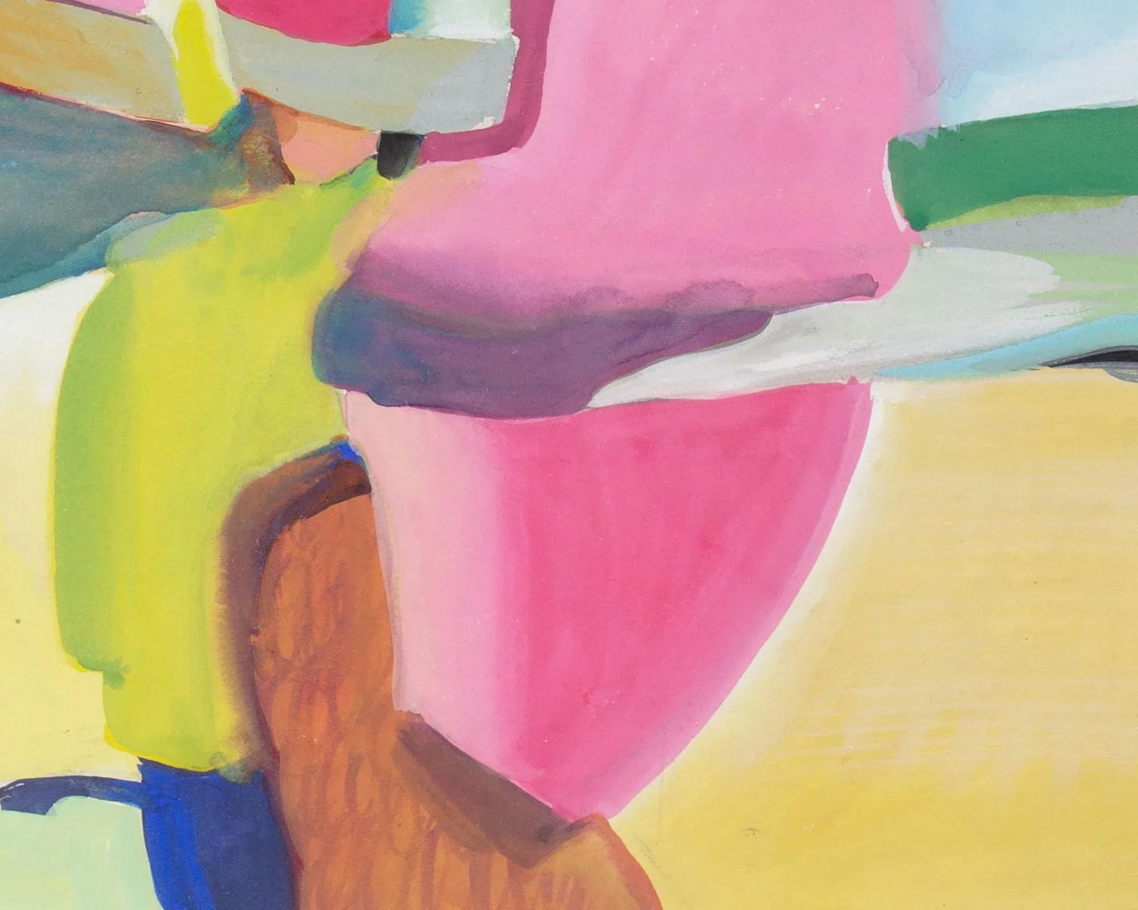 Abstract Gouache Painting by George Coggeshall - 4