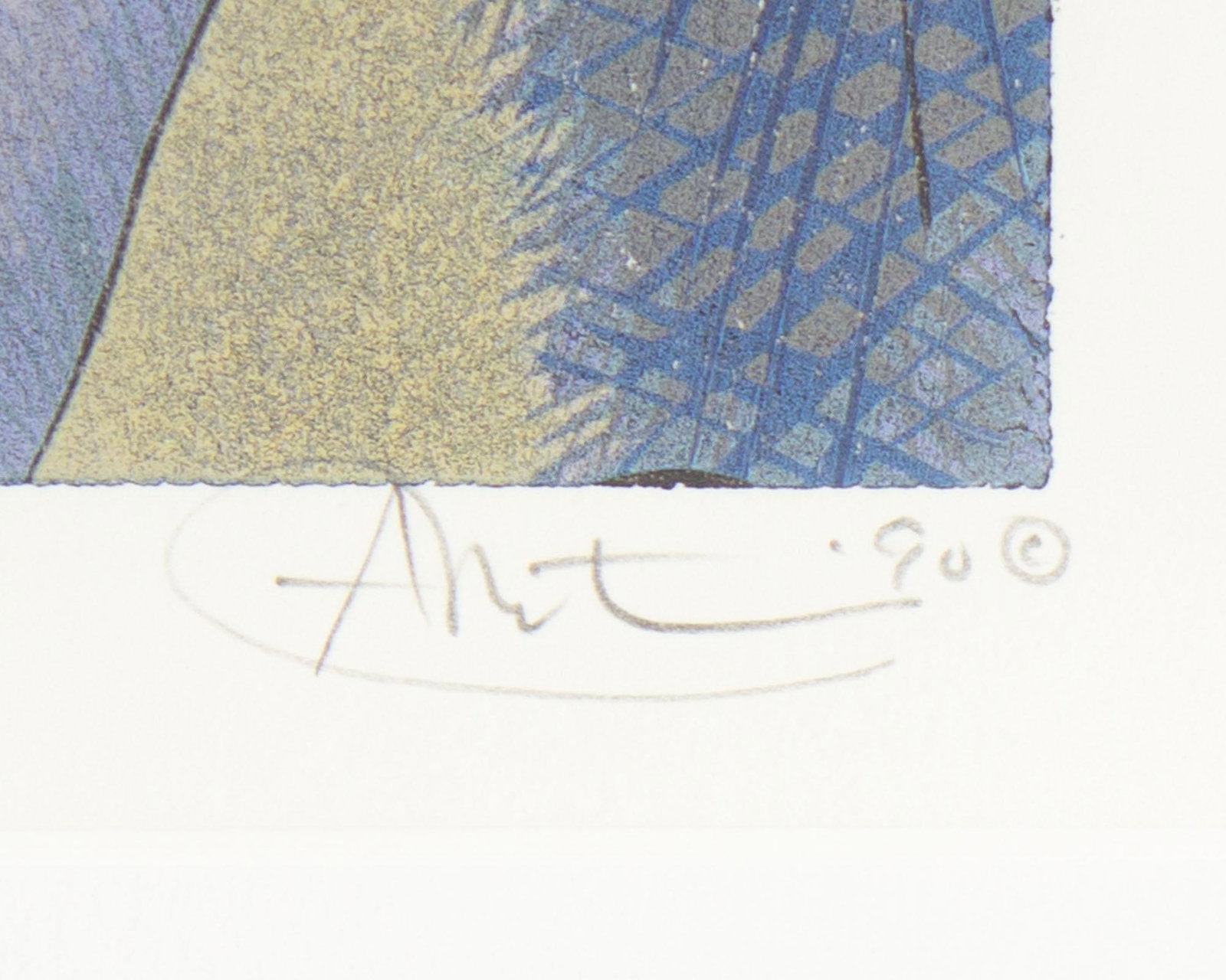 Gordon Mortensen 1990 "Alix" Woodcut Print - 6