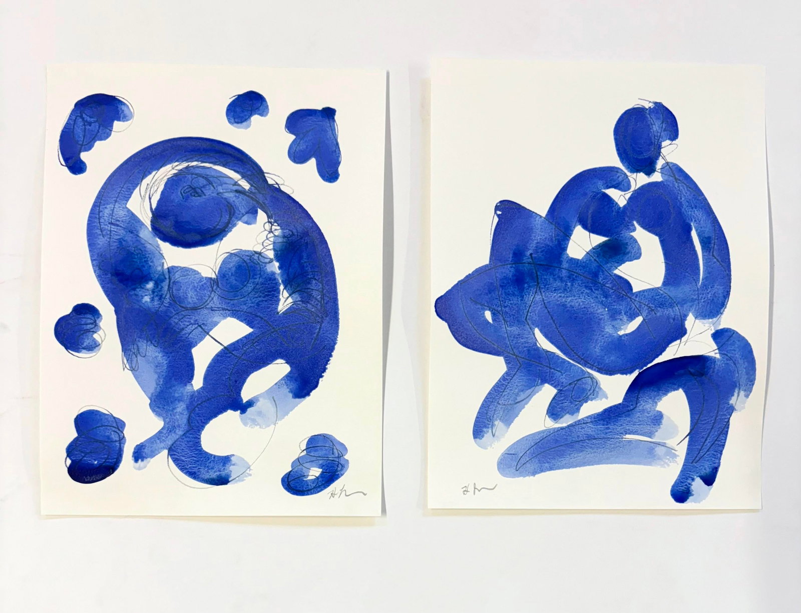 Blue Gesture No 25 - 2
