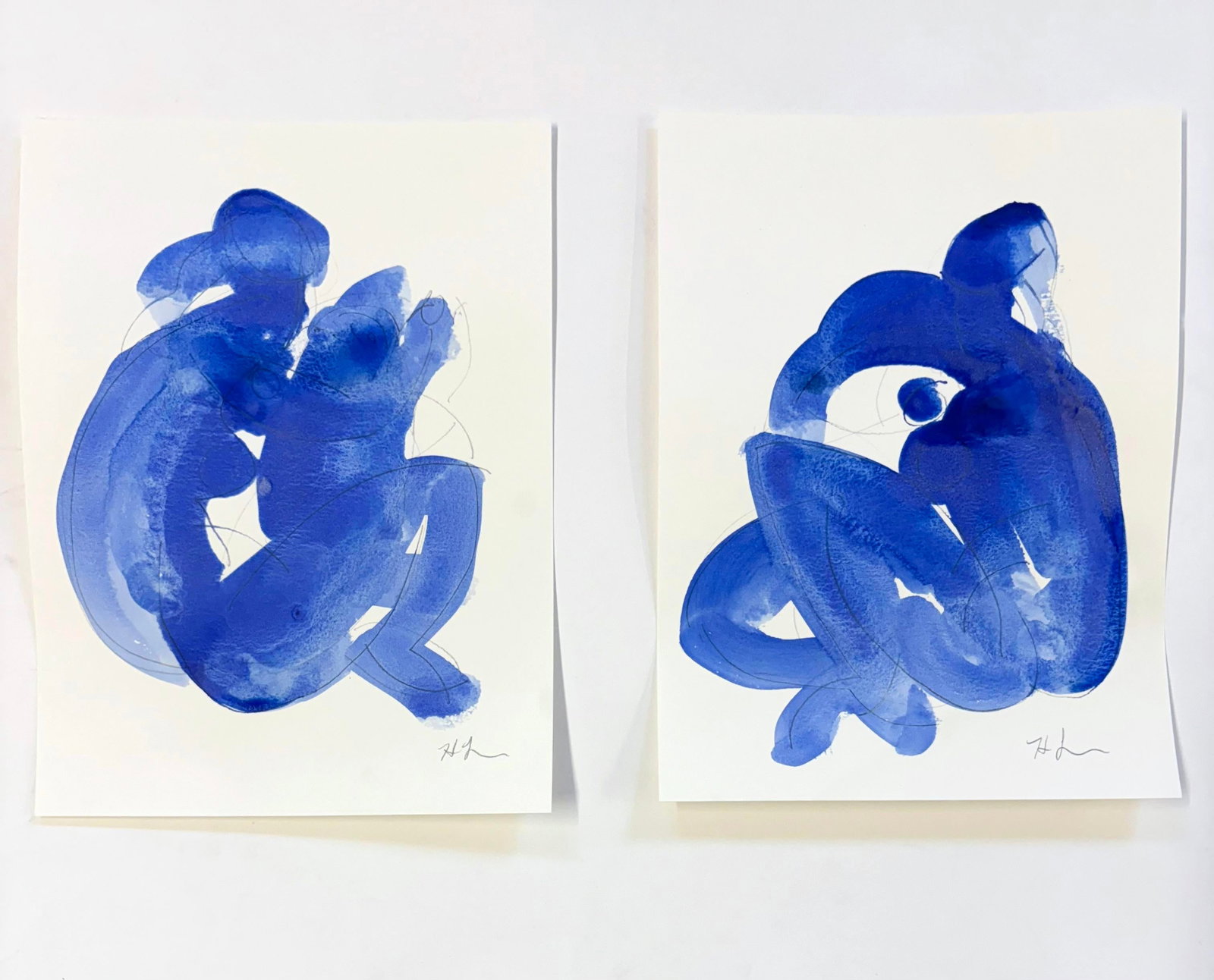 Blue Gesture No 22 - 2