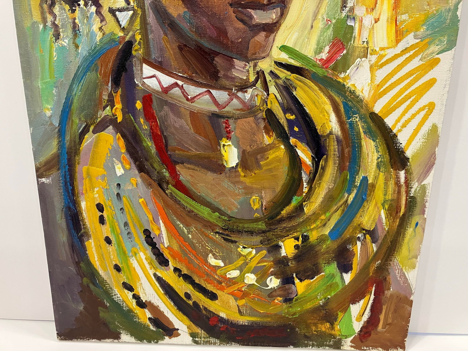 90's Expressionist Portrait Painting - 2