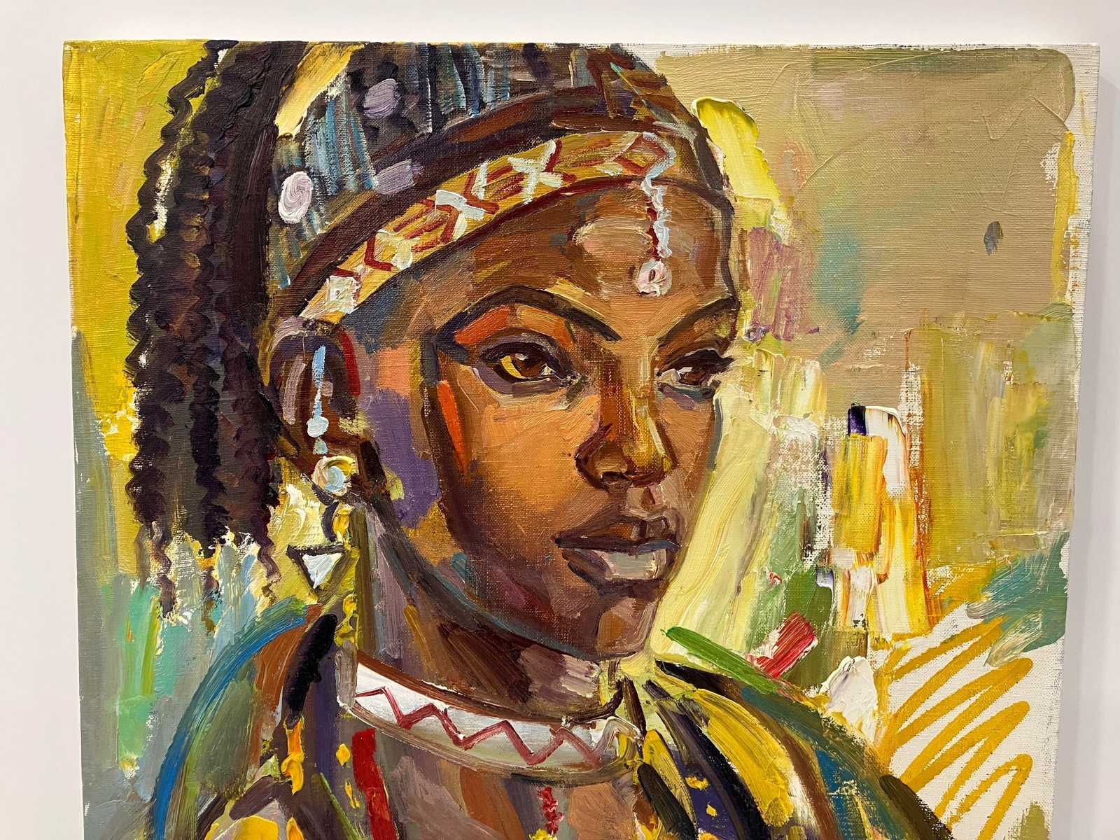 90's Expressionist Portrait Painting - 4