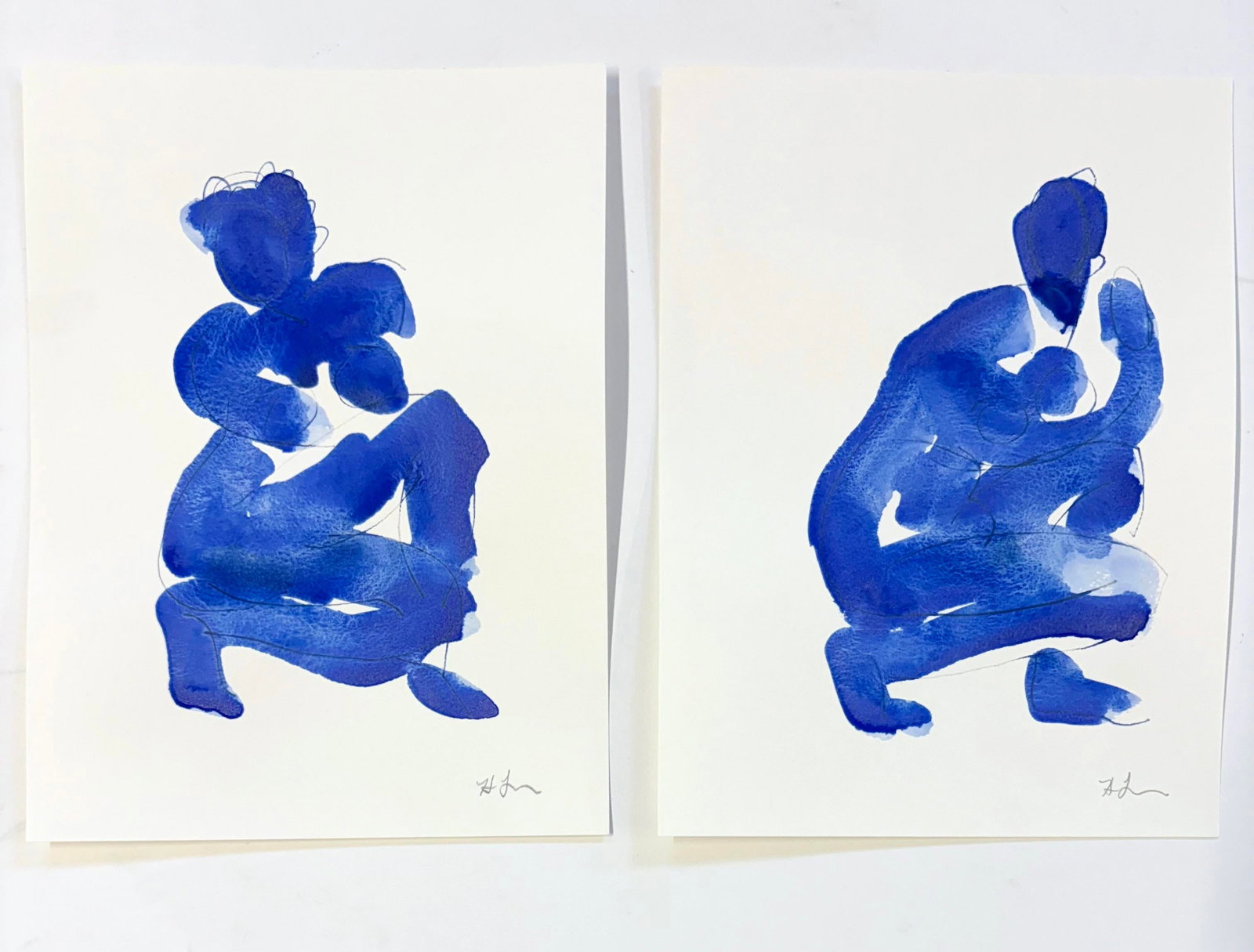 Blue Gesture No 18 - 2