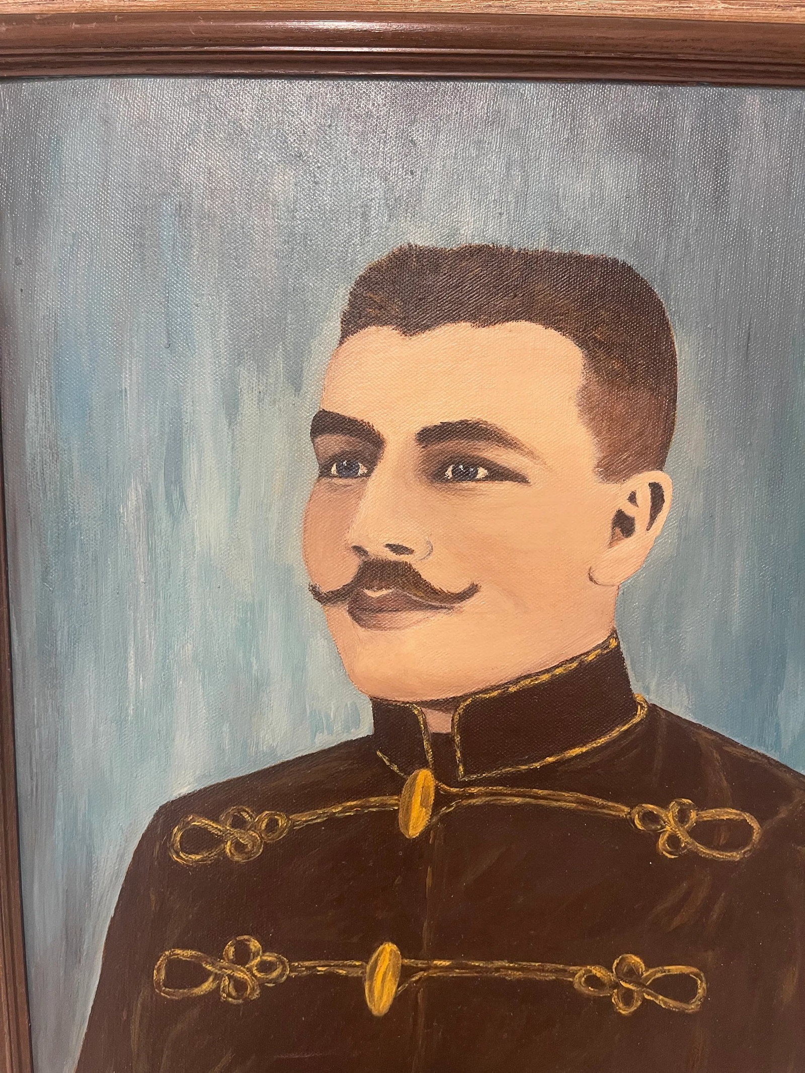 1980s Portrait Painting, Framed - 4