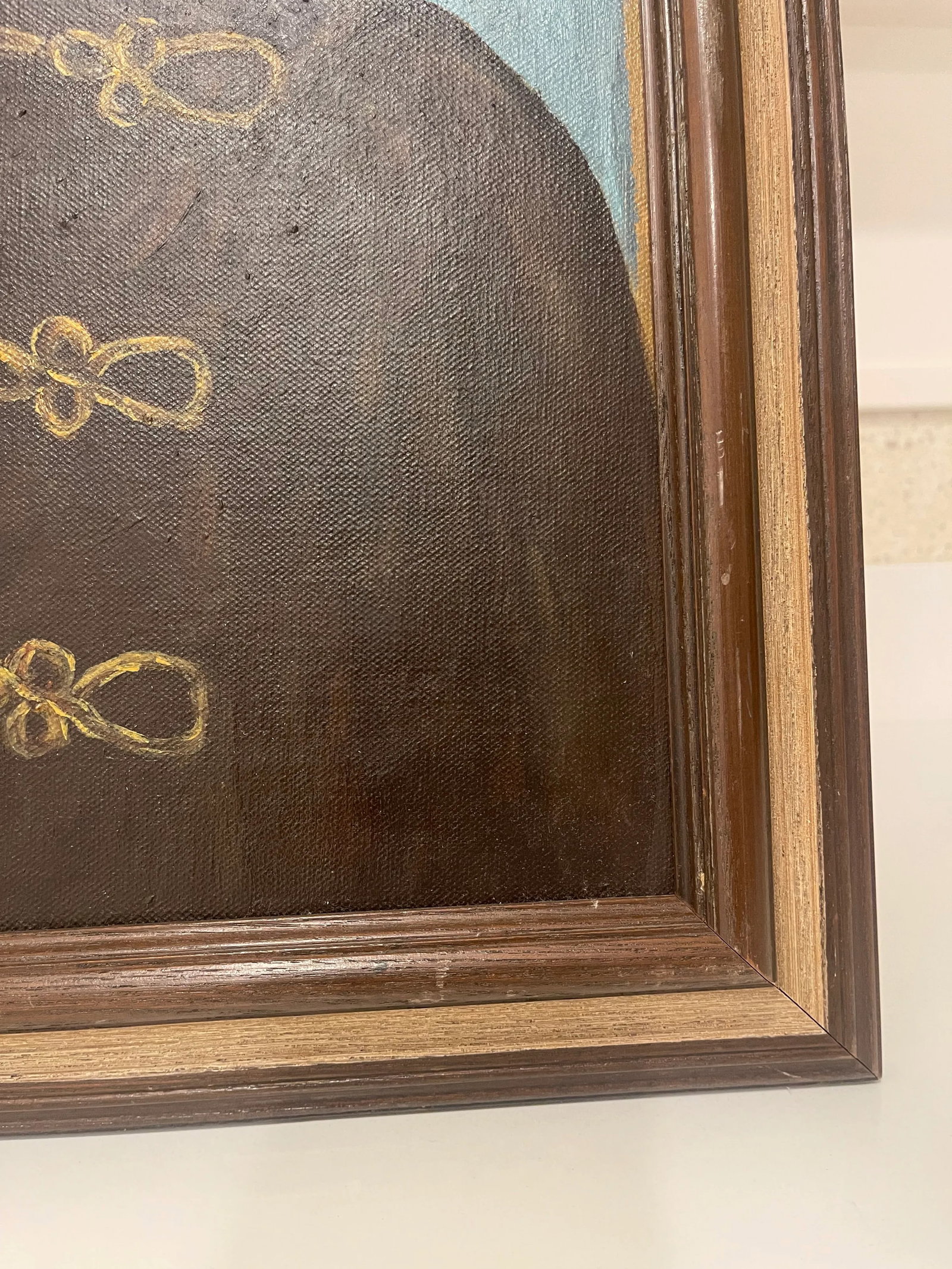 1980s Portrait Painting, Framed - 5