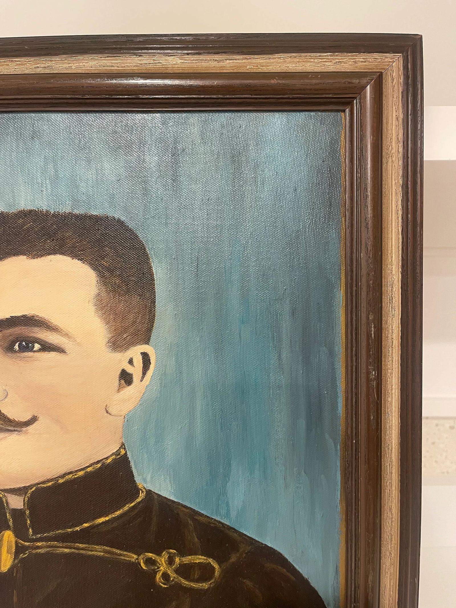 1980s Portrait Painting, Framed - 6