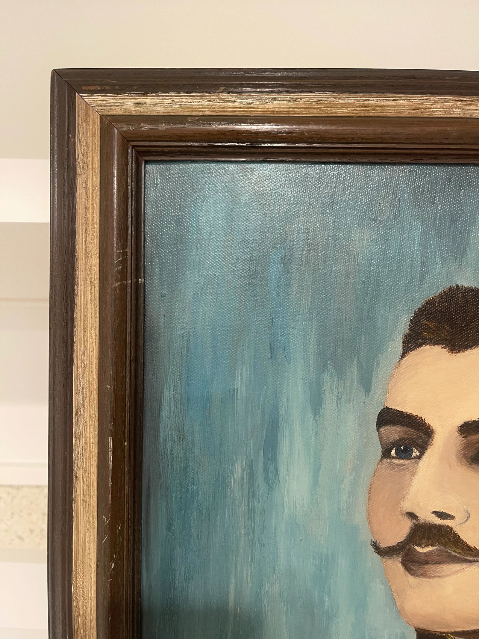 1980s Portrait Painting, Framed - 8