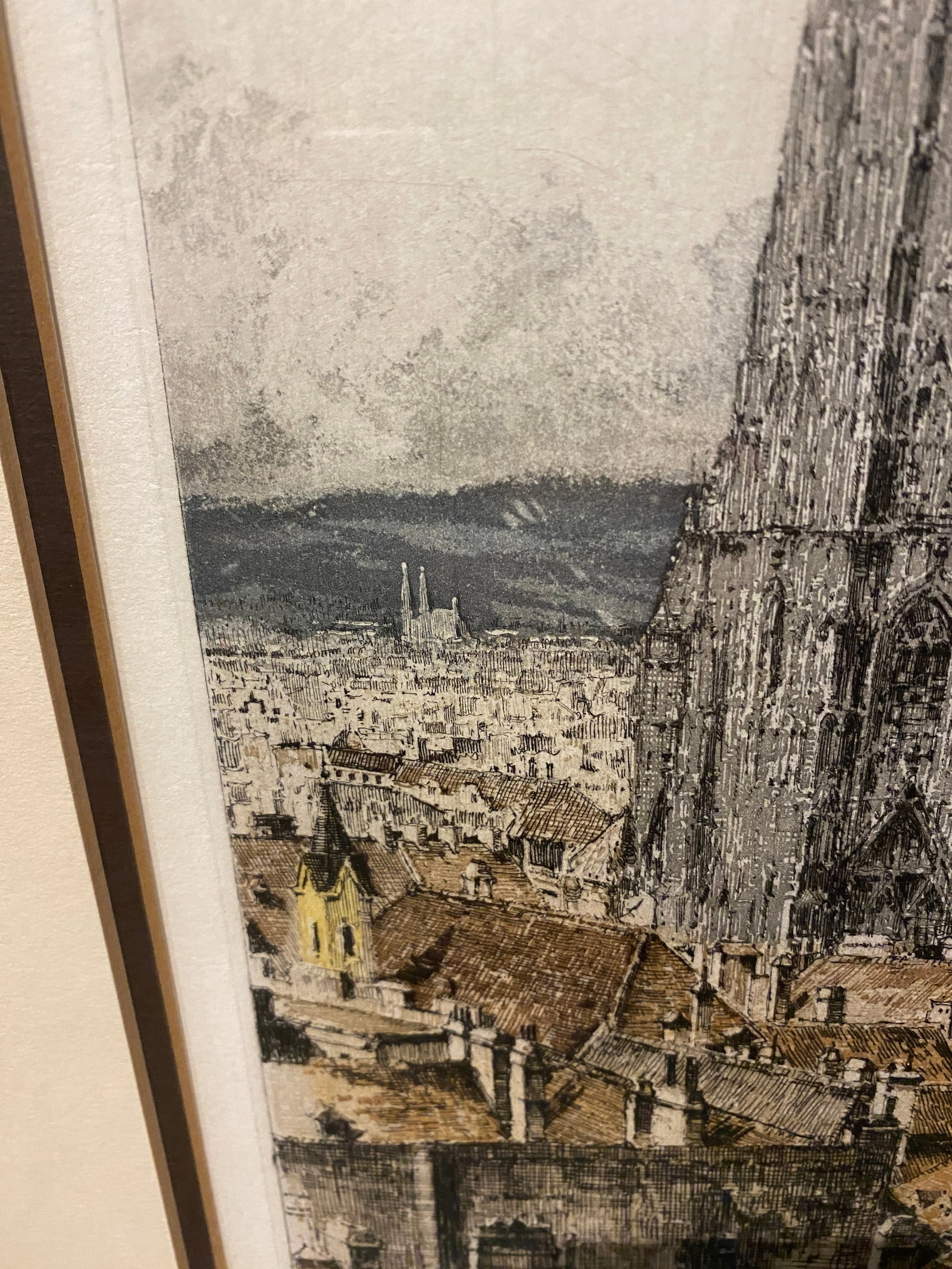 Mid 20th Century Josef Eidenberger "St. Stephen's Cathedral" Vienna, Austria Etching, Signed - 3