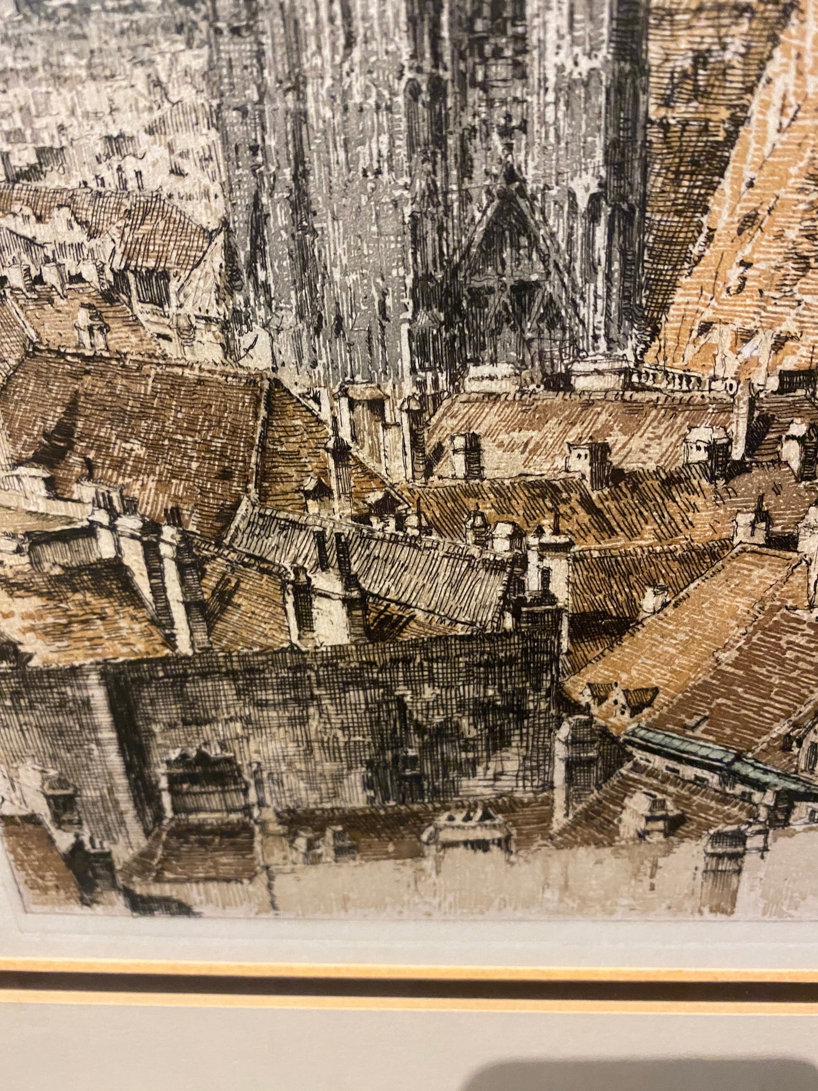 Mid 20th Century Josef Eidenberger "St. Stephen's Cathedral" Vienna, Austria Etching, Signed - 5