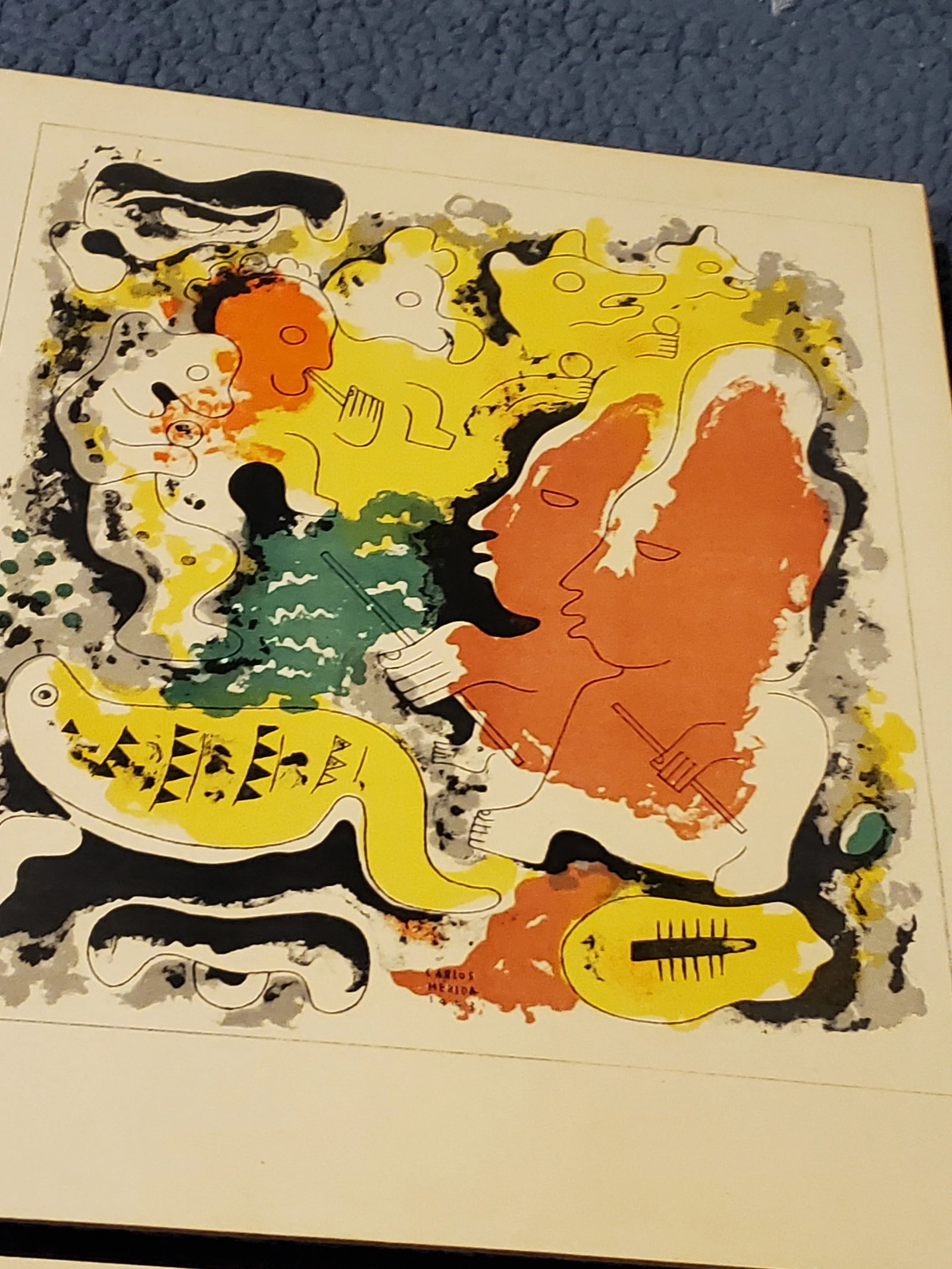 1960s Mid Century Abstract Expressionist Lithographs by Carlos Merida - Set of 10 - 11