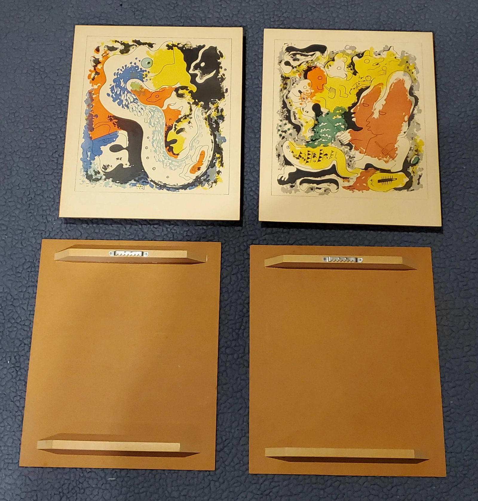 1960s Mid Century Abstract Expressionist Lithographs by Carlos Merida - Set of 10 - 4