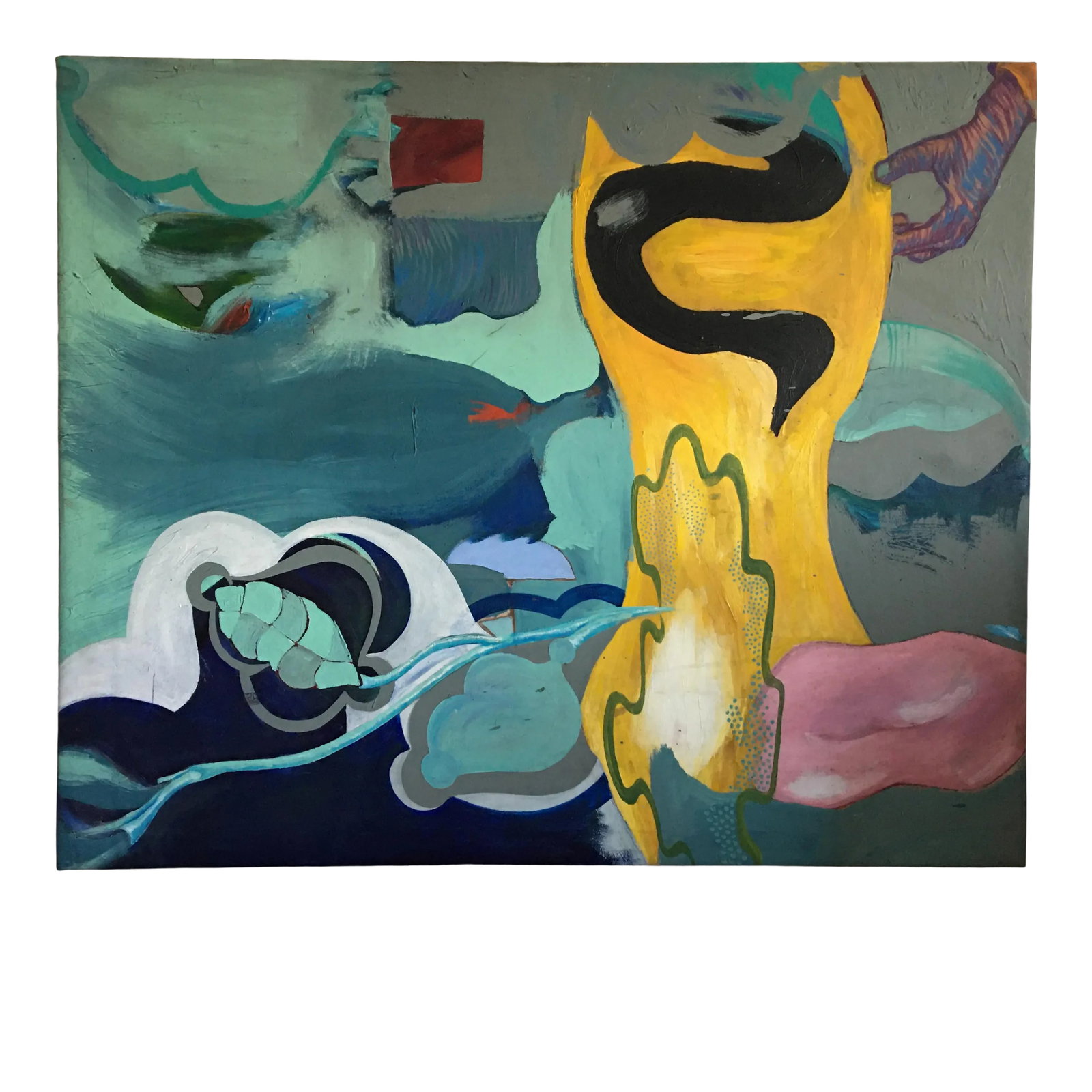 Mid 20th Century Abstract Expressionist Oil Painting (1 of 9)
