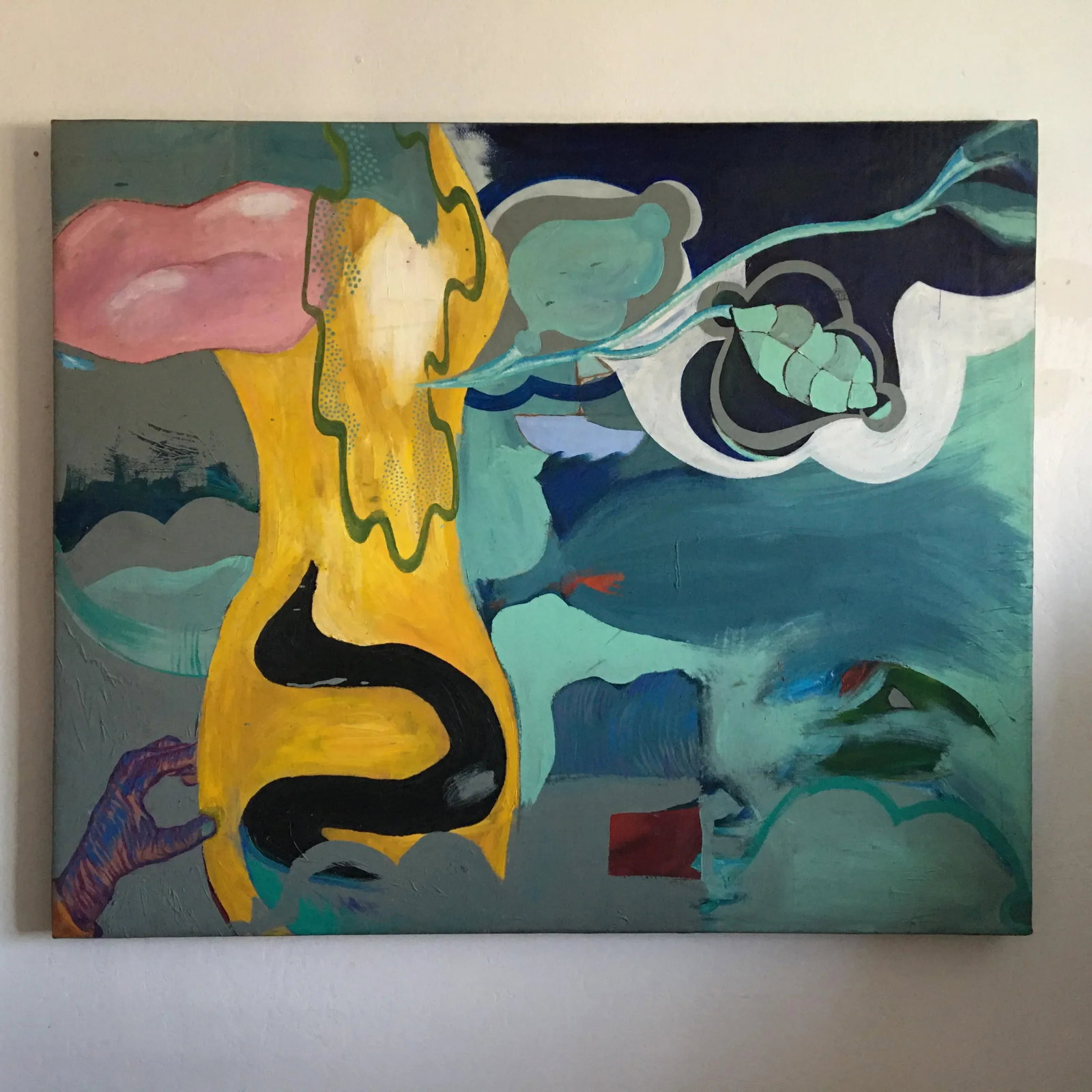 Mid 20th Century Abstract Expressionist Oil Painting - 2